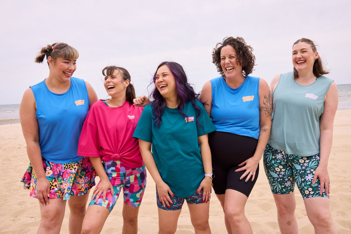 Dark Teal Active Curve Positivi-Tee