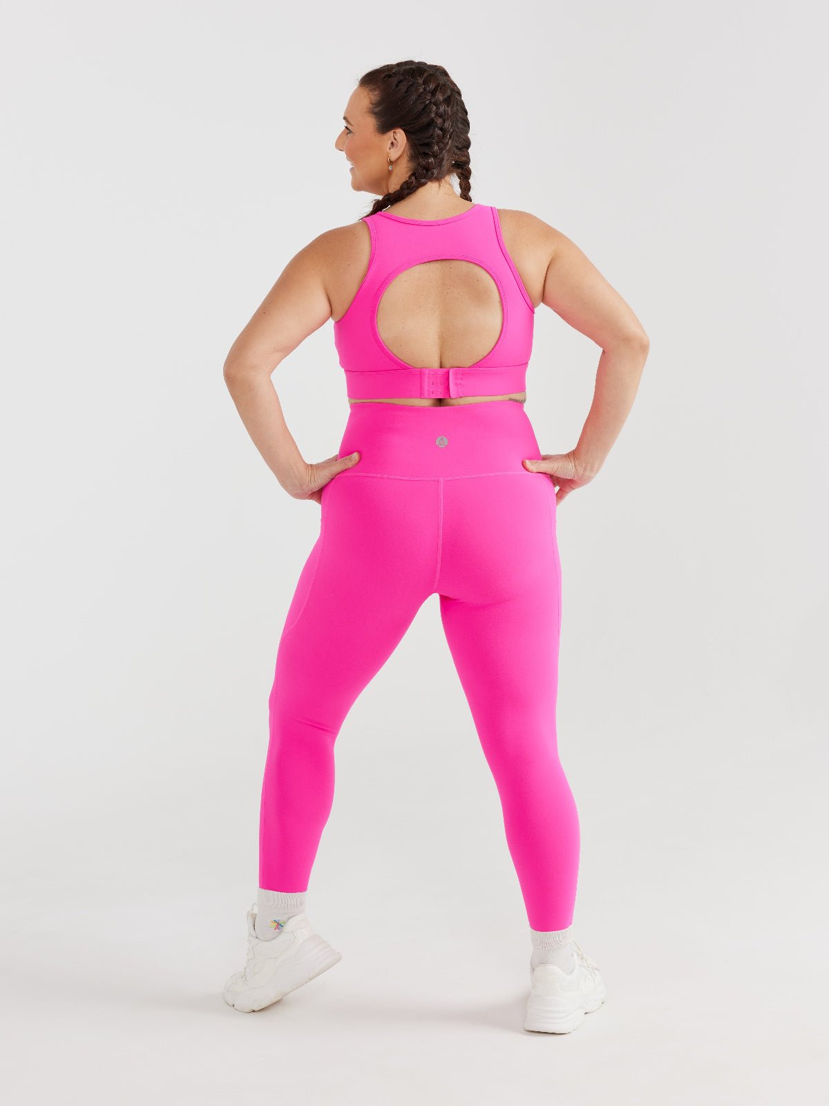 Hot Pink Elevate Legging - 7/8 length