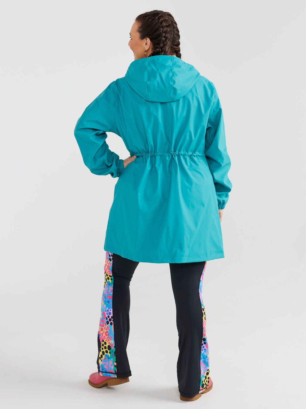 Iris Longline Raincoat- Reef