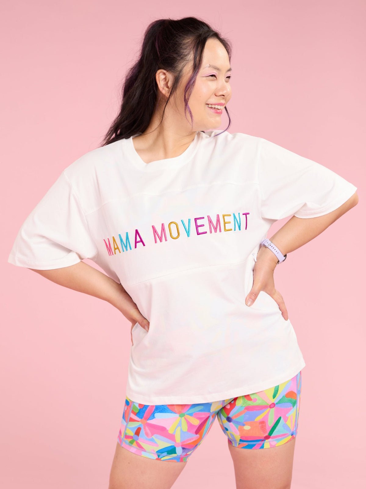 Ivory Nursing Positivi-Tee - nursing cotton t shirt