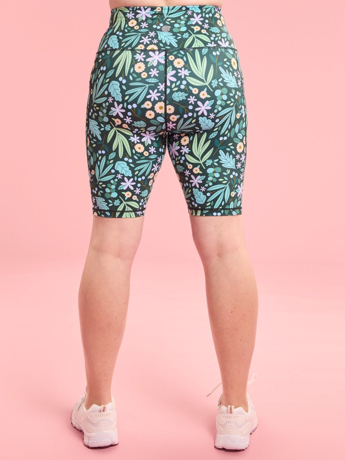 Leaves & Blooms Everyday Bike Shorts - squat proof long bike shorts