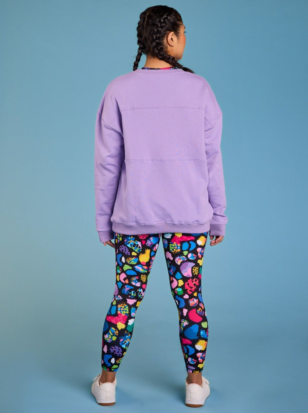 Mama Movement Nursing Sweatshirt - Lavender - 100% organic cotton French Terry nursing friendly