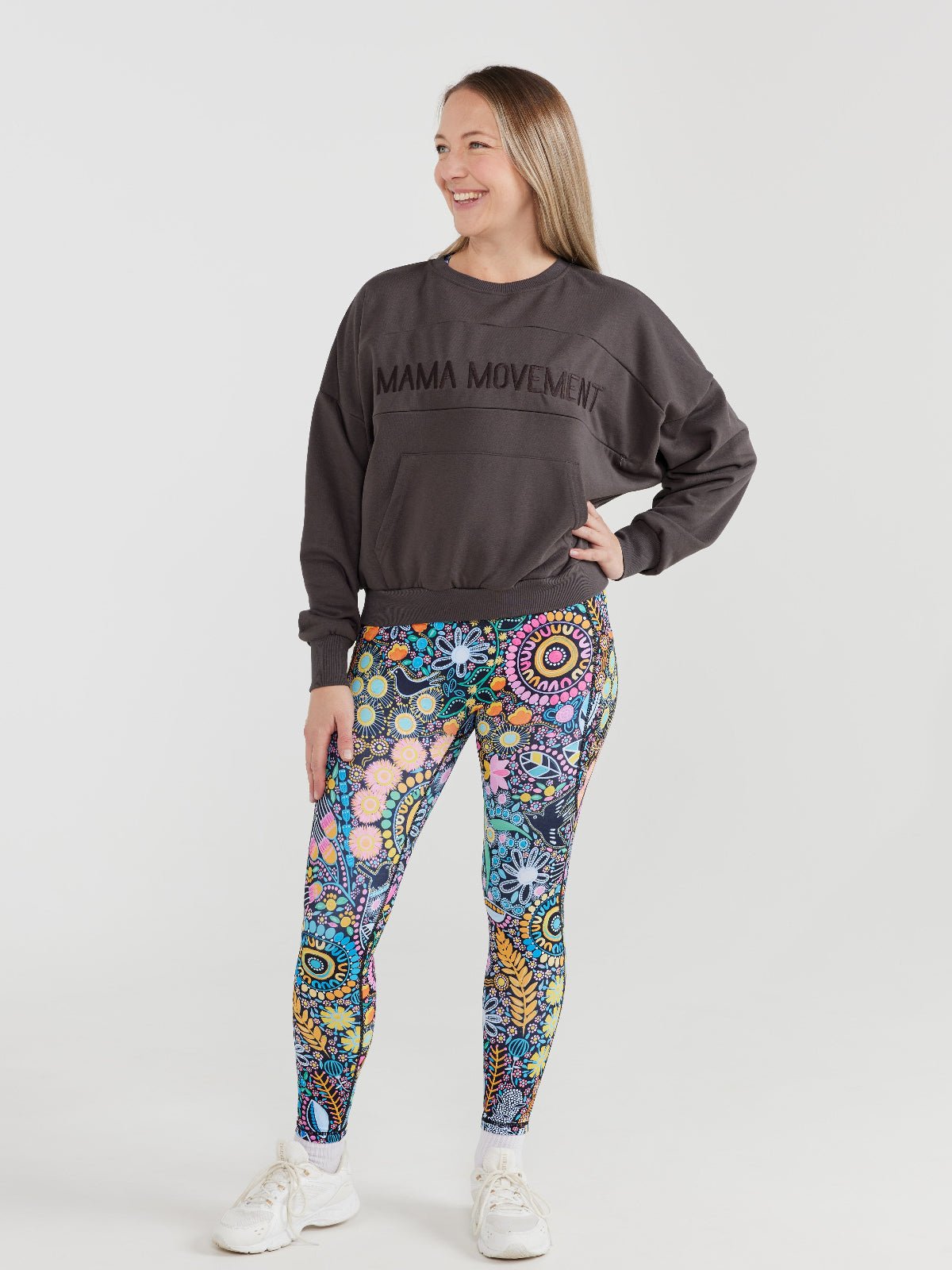 Mama Movement Nursing Sweatshirt - Mocha Grey