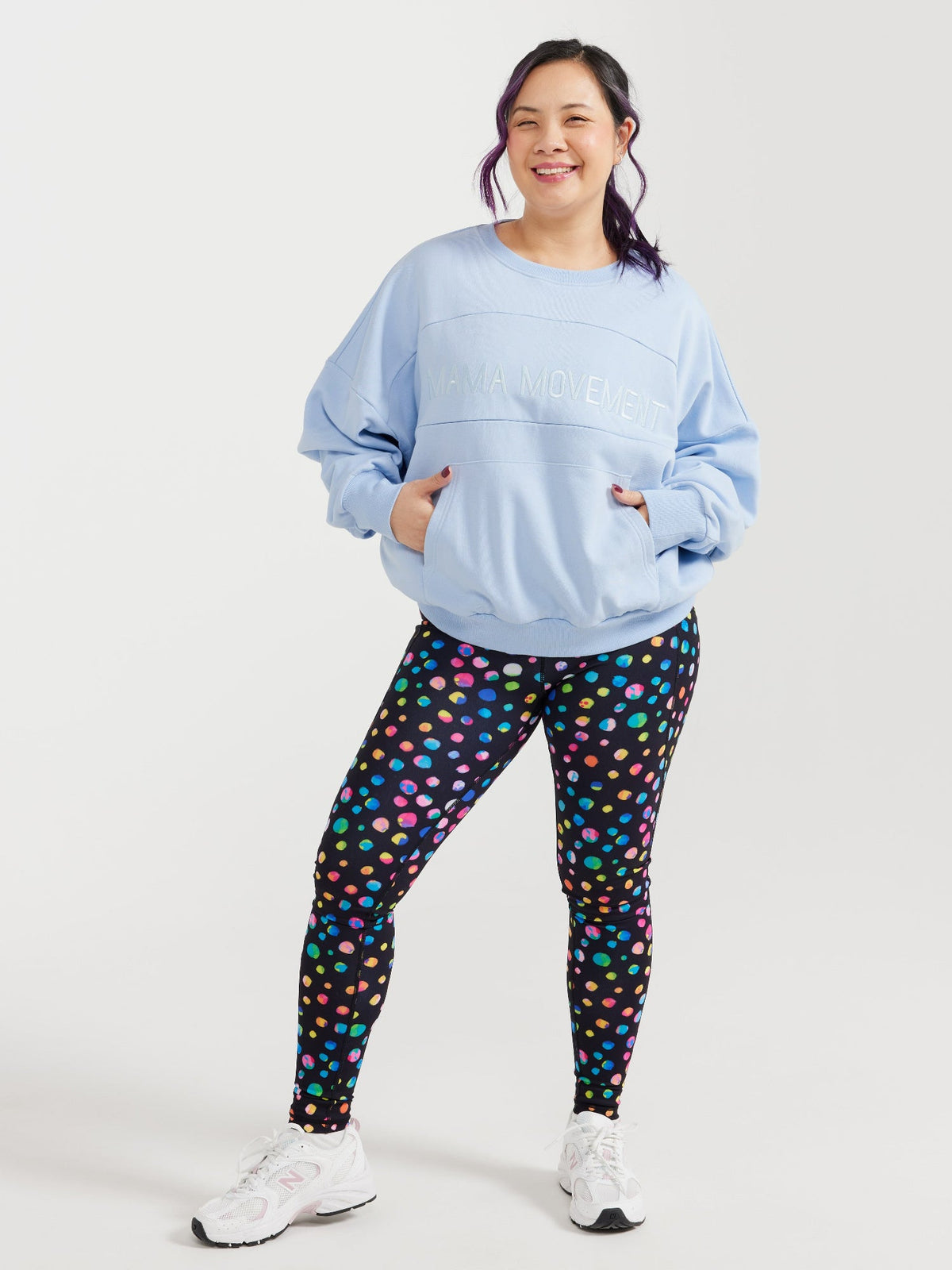Mama Movement Nursing Sweatshirt - Sky Blue