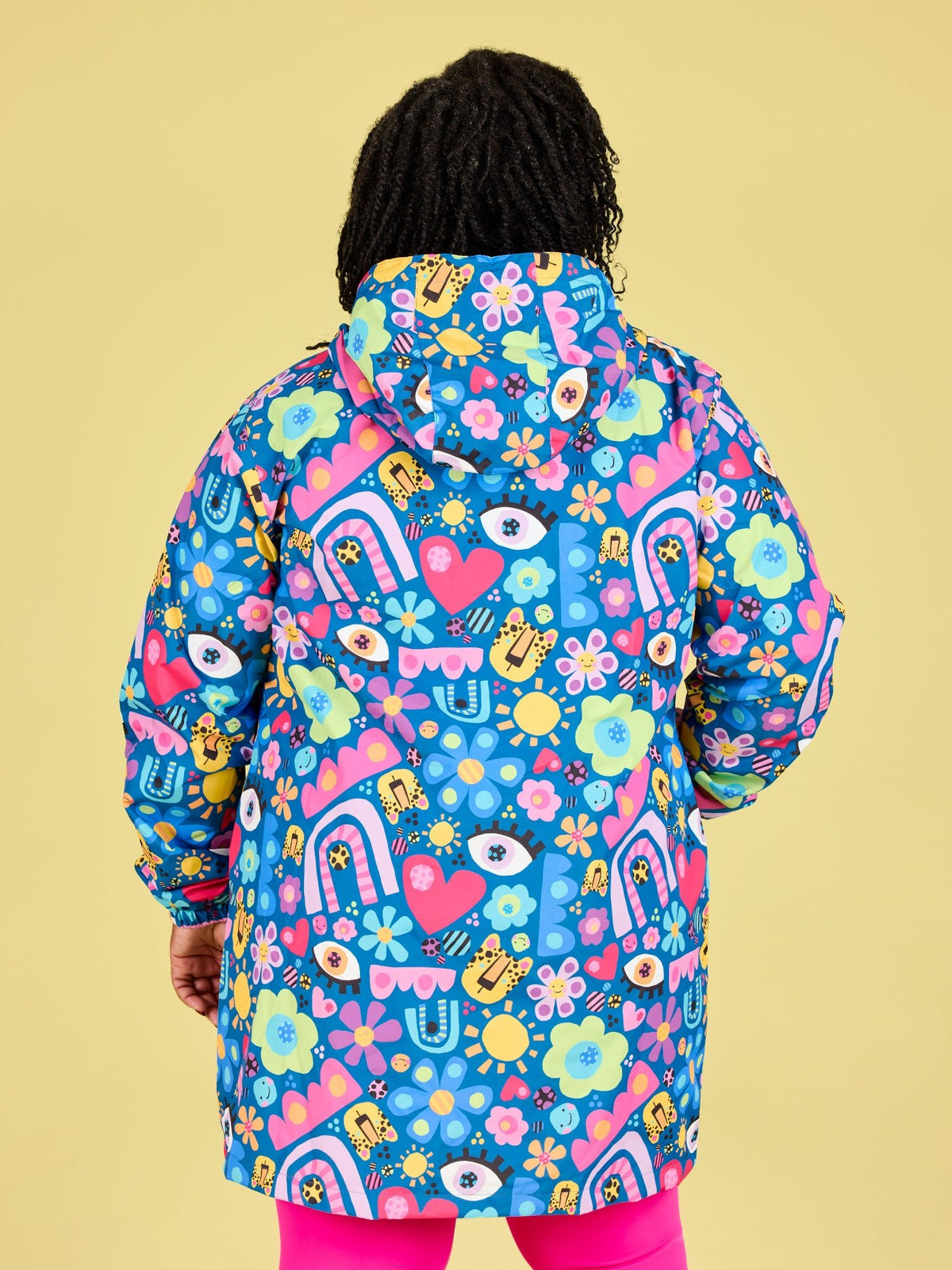 My Things Longline Raincoat - Adult - plus size lady's rain coat made from recycled plastic bottles