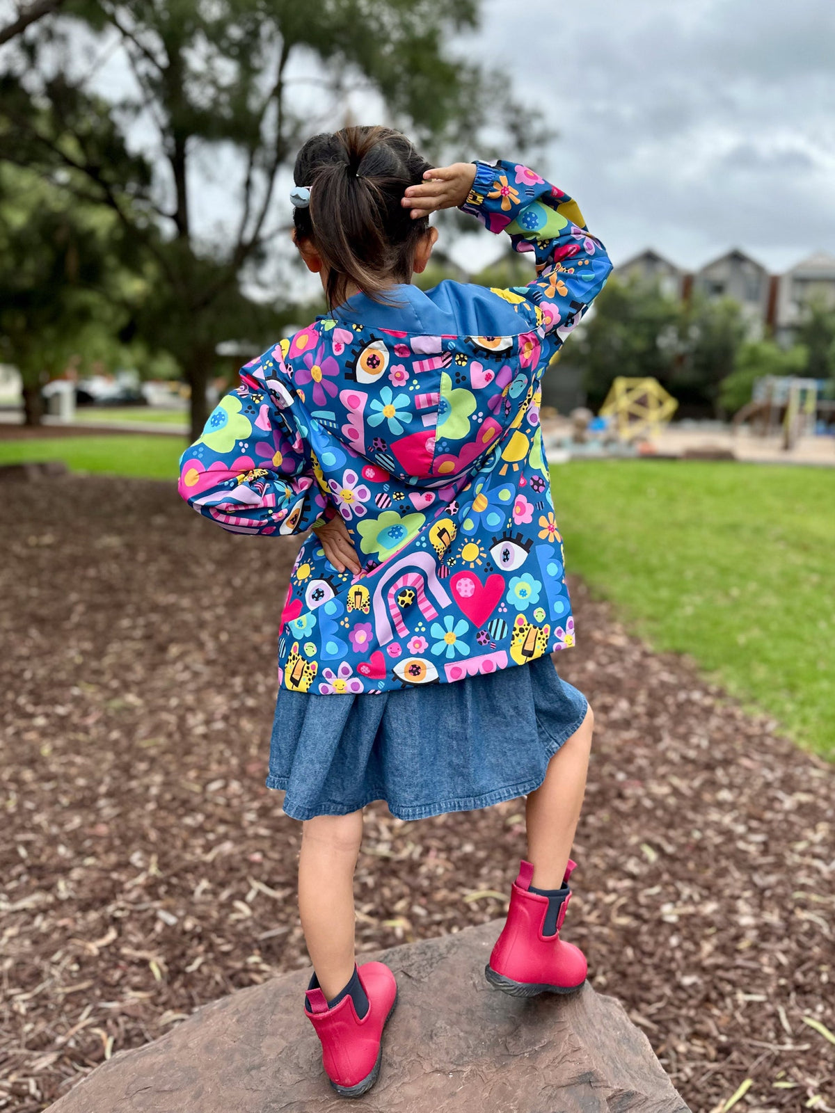 My Things Raincoat - Kids - colourful bright fun raincoat girls