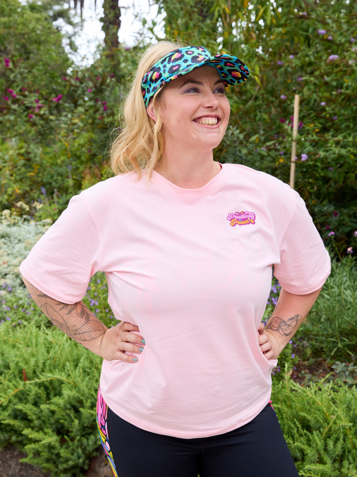 Neon Leopard Visor - visor for sun protection