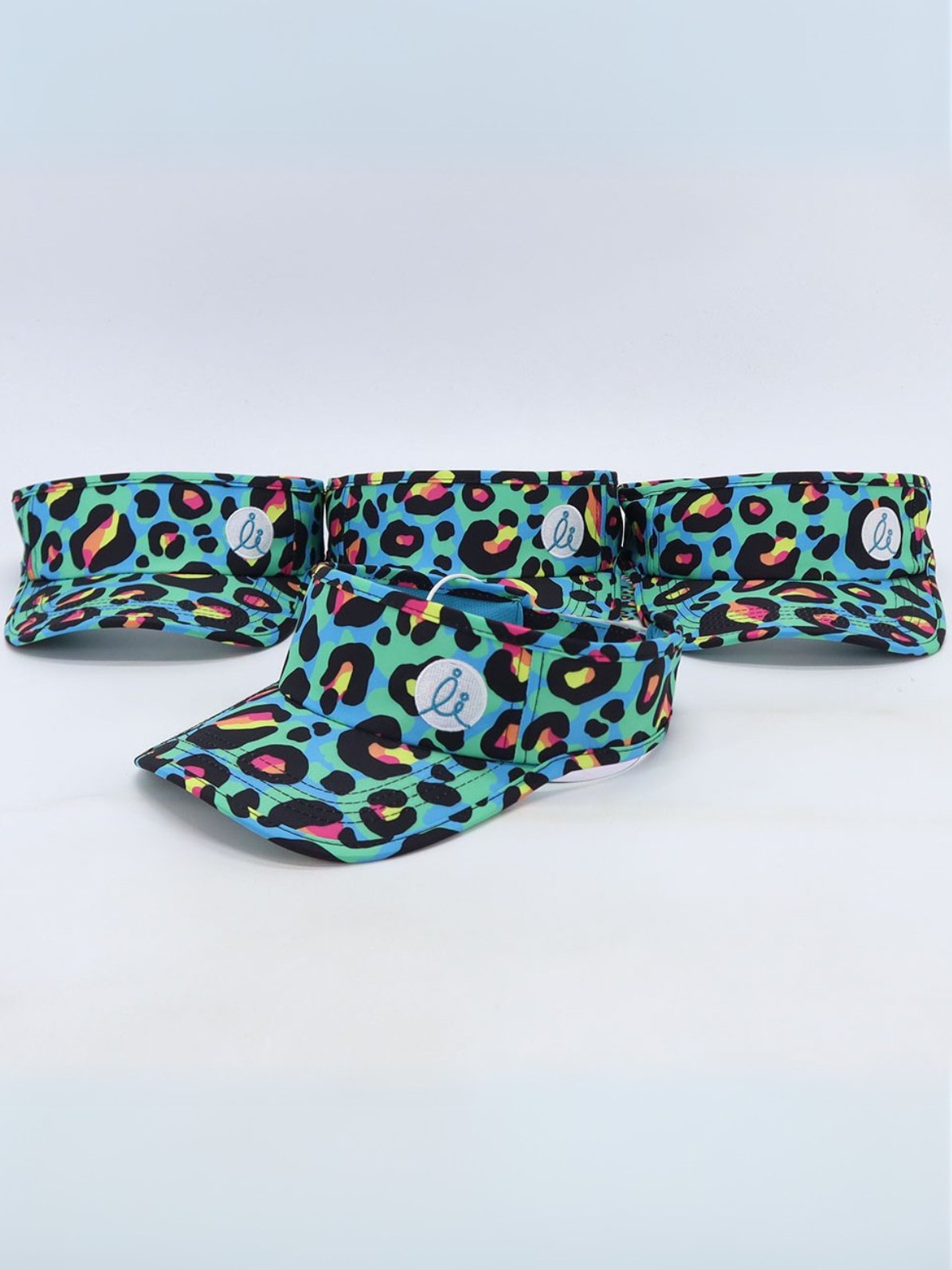 Neon Leopard Visor -