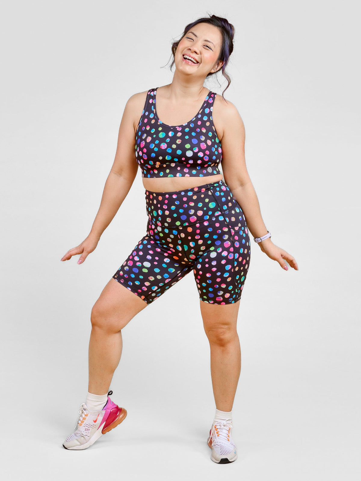 Night Polka Everyday Bike Shorts