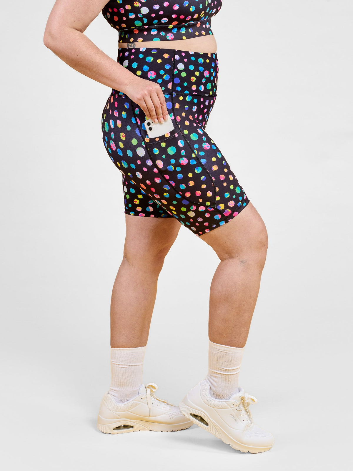 Night Polka Everyday Bike Shorts