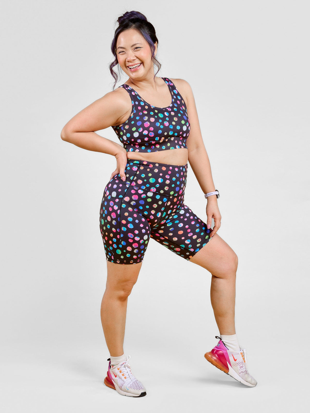Night Polka Everyday Bike Shorts
