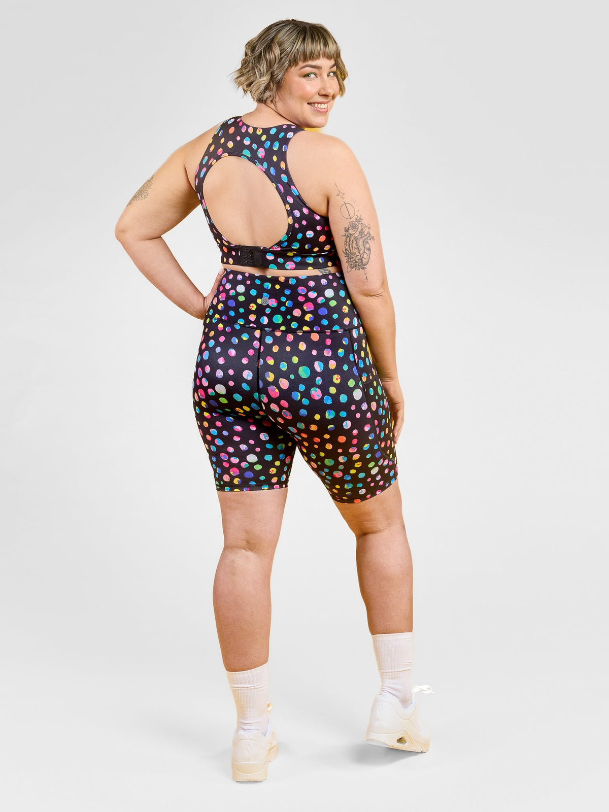 Night Polka Everyday Bike Shorts