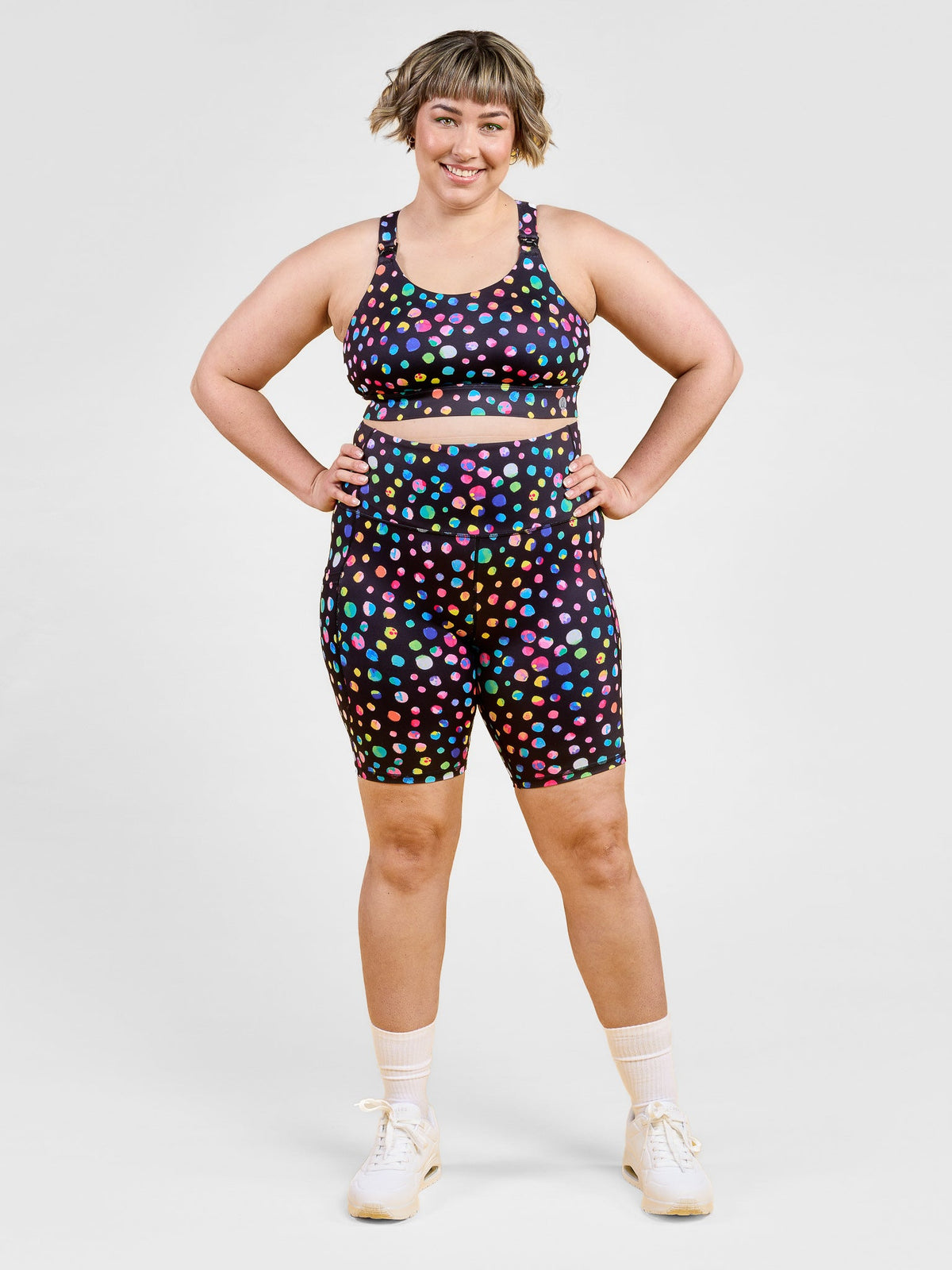 Night Polka Everyday Bike Shorts
