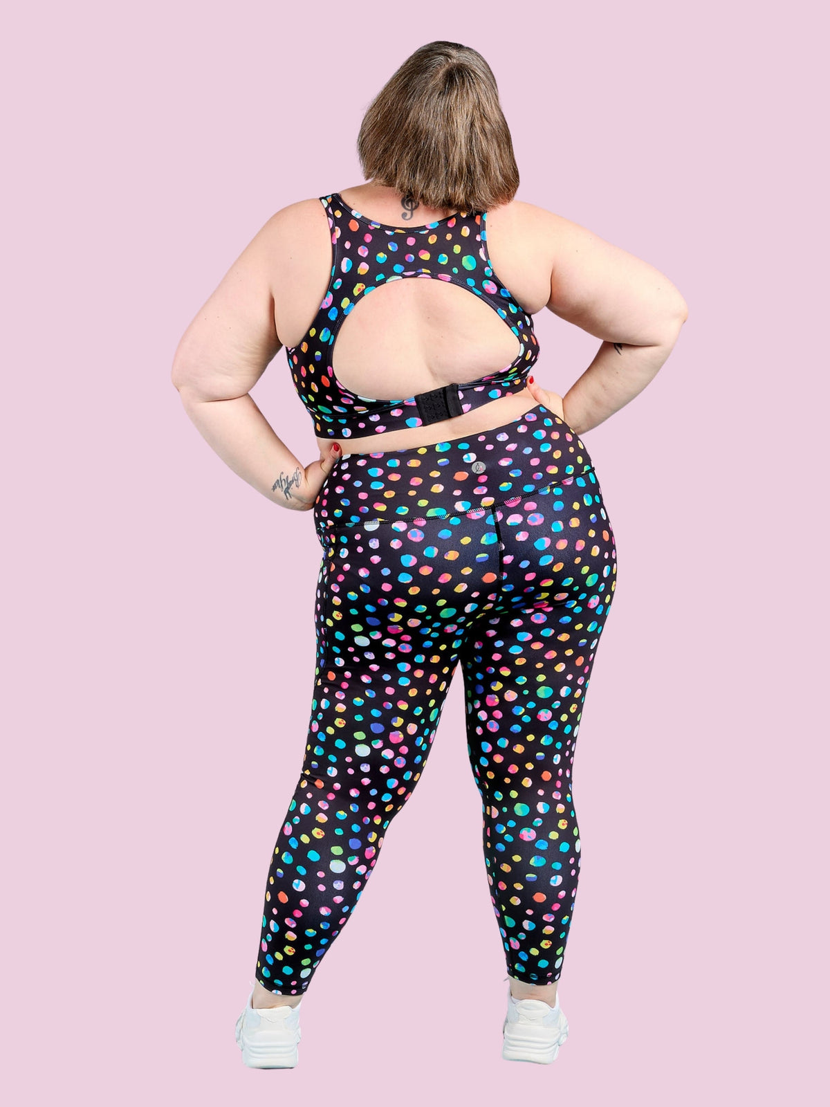 Night Polka Everyday Legging - 7/8 length