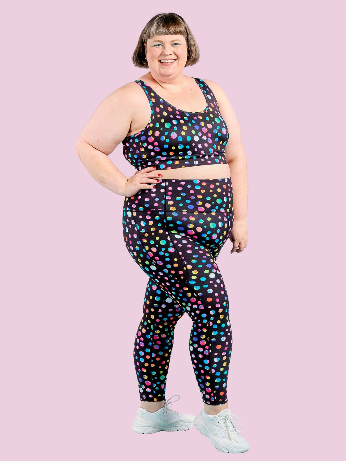 Night Polka Everyday Legging - 7/8 length