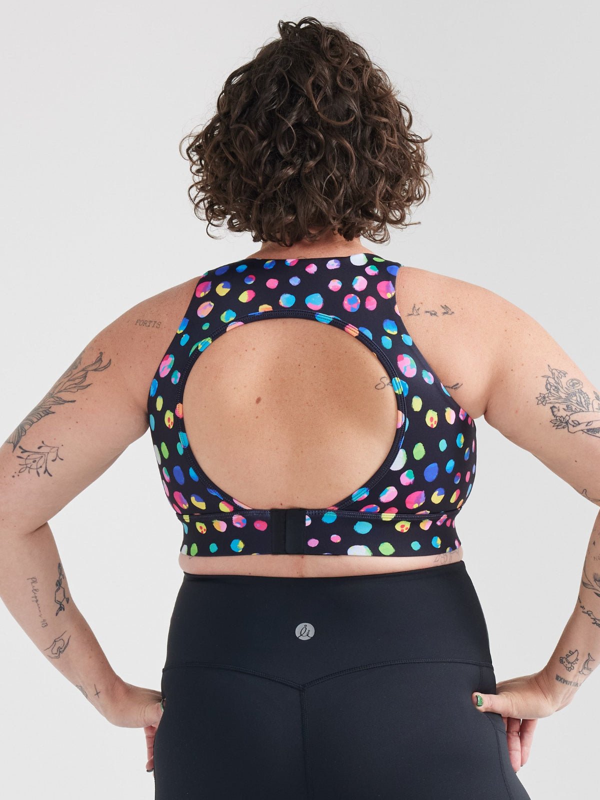 Night Polka Liberty Hookback Nursing Crop
