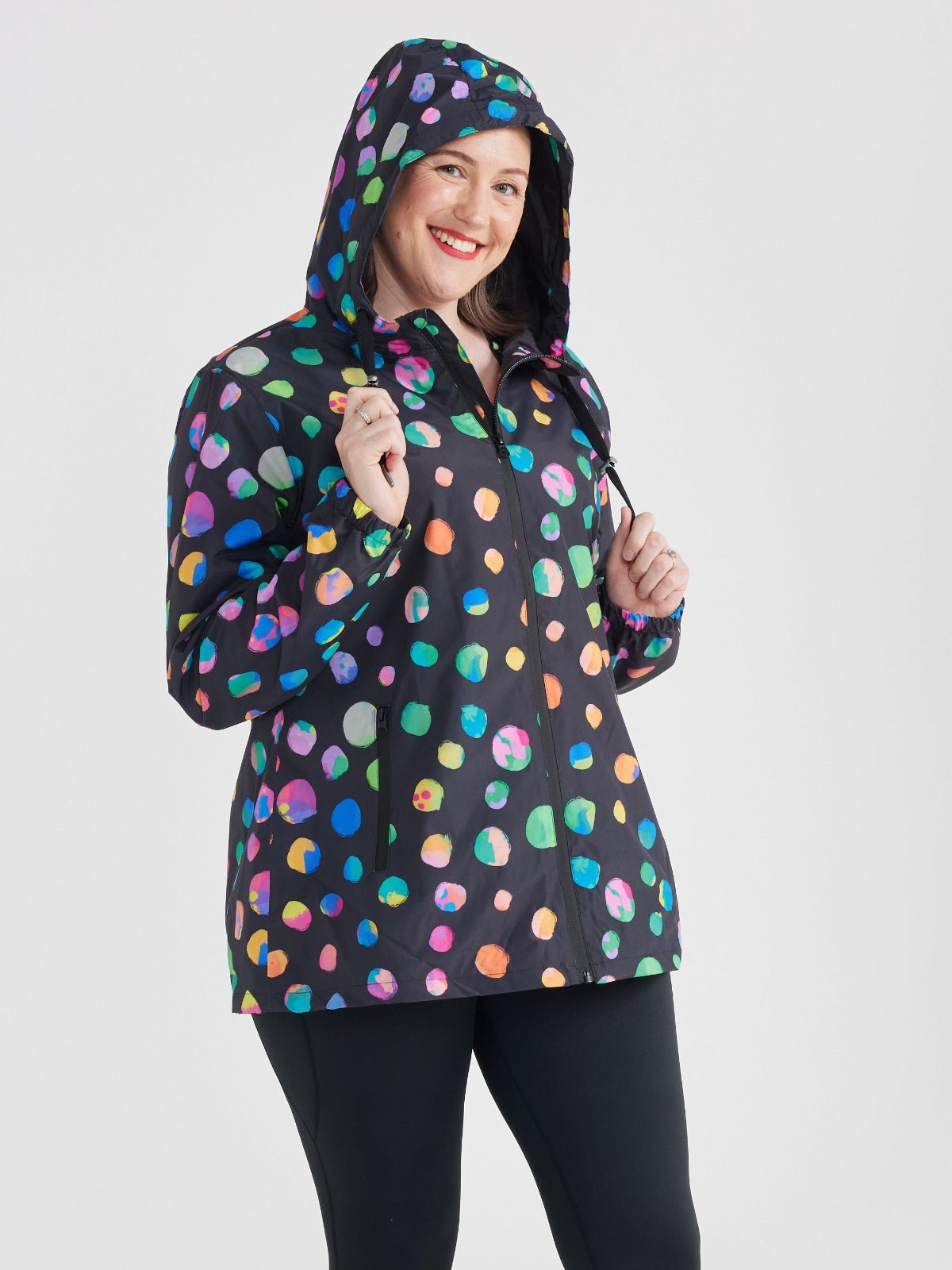 Night Polka Raincoat - Adults