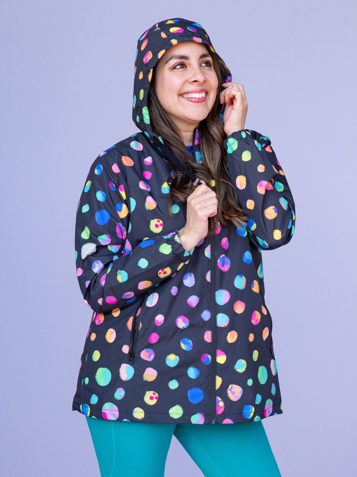 Night Polka Raincoat - Adults