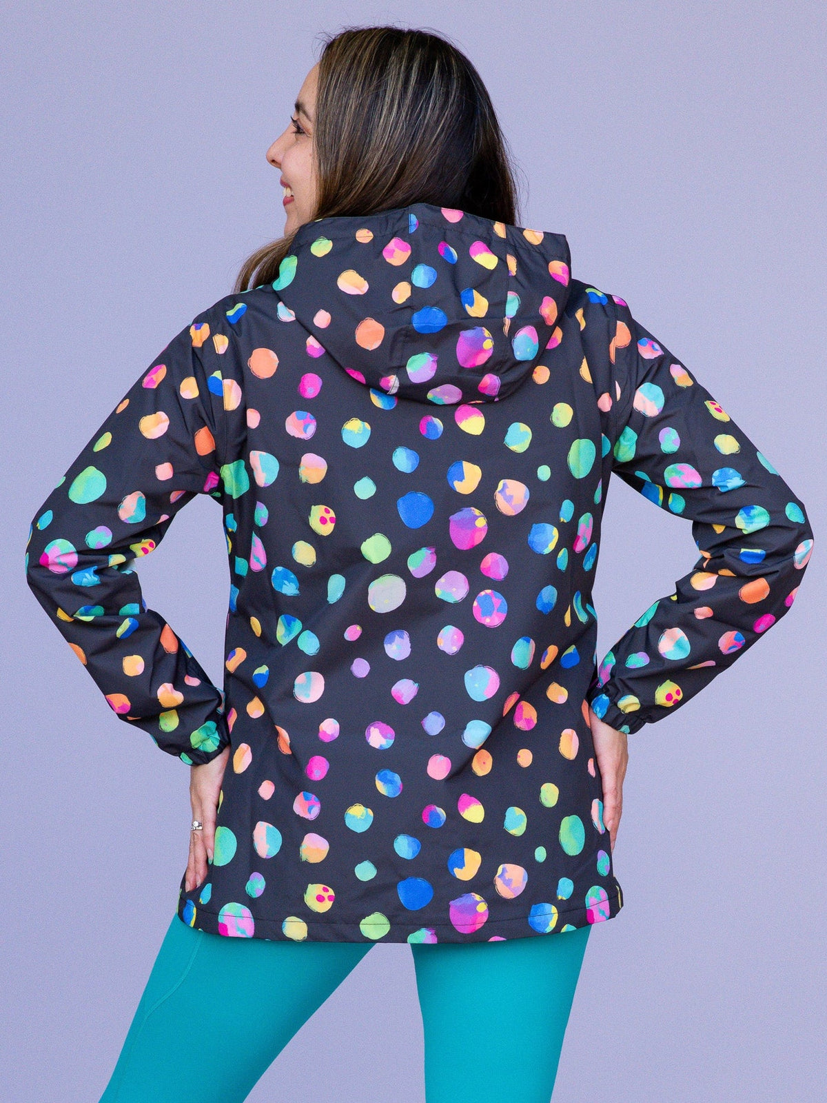 Night Polka Raincoat - Adults