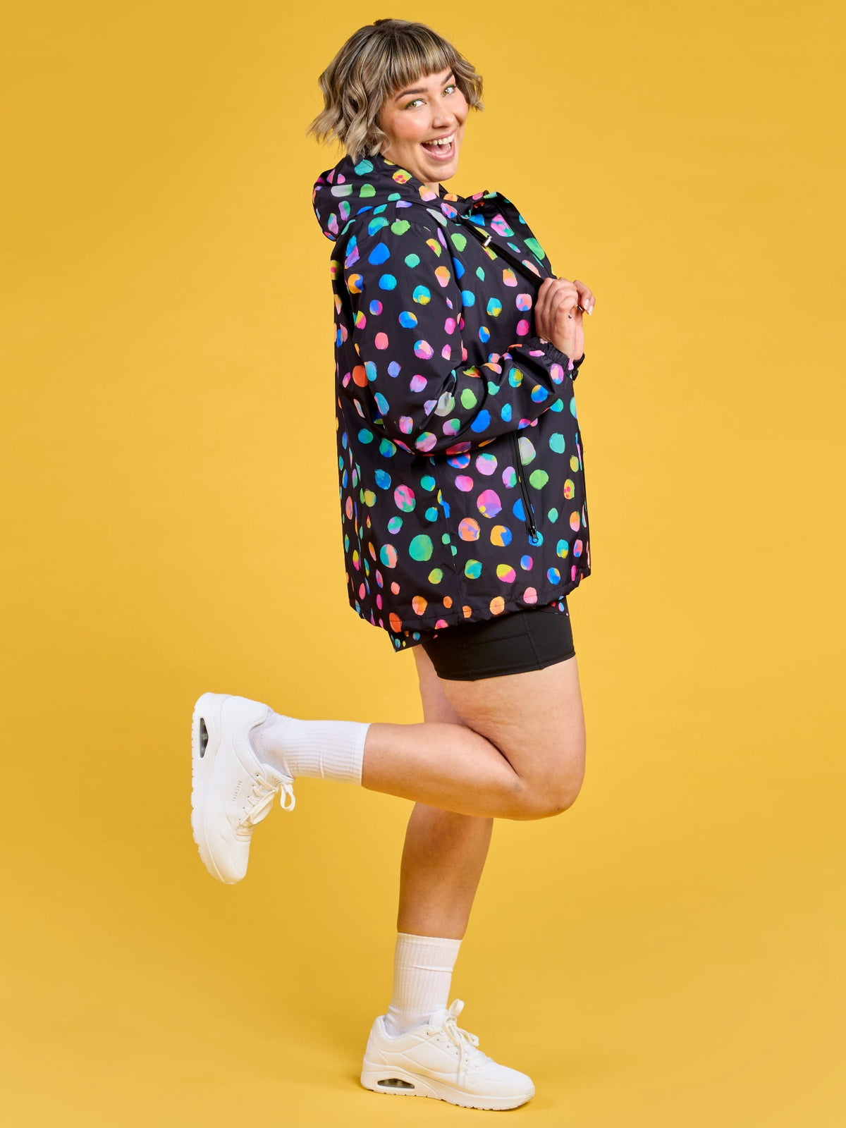 Night Polka Raincoat - Adults