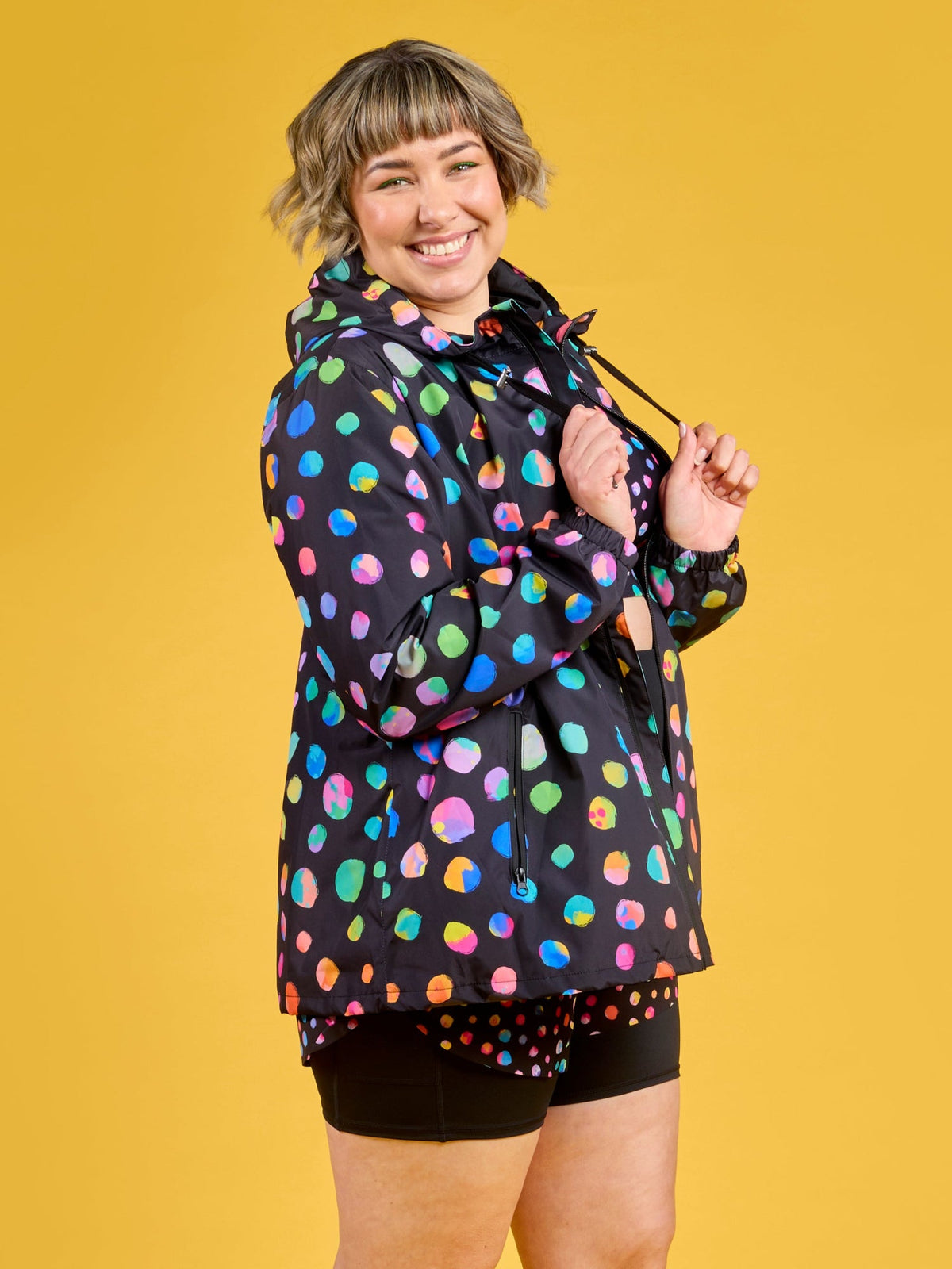 Night Polka Raincoat - Adults