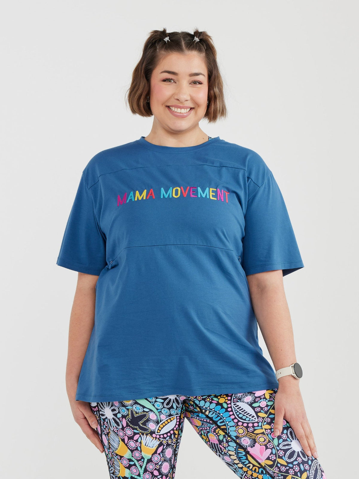 Nursing Positivi-Tee - Slate Blue (PREORDER)