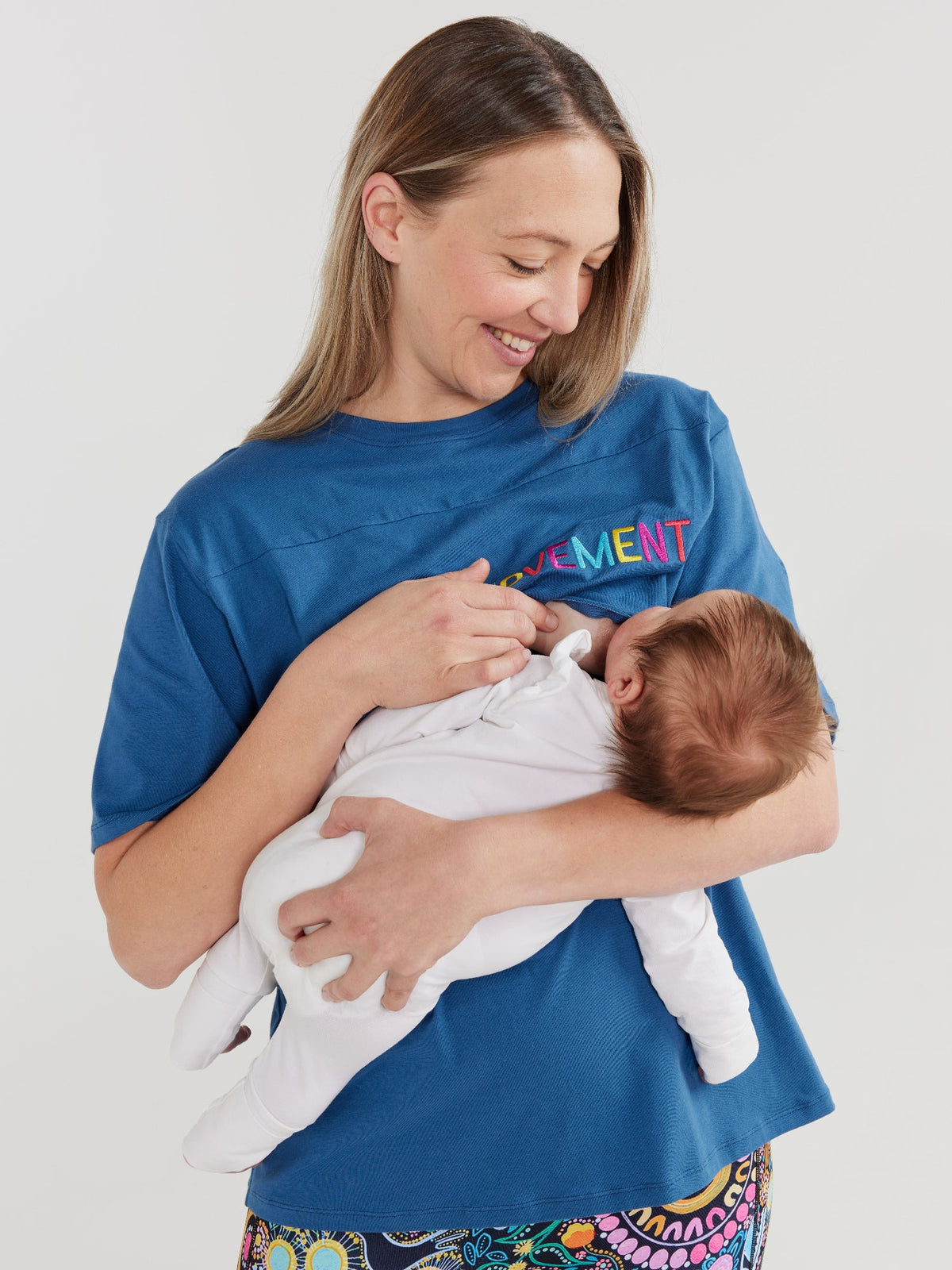 Nursing Positivi-Tee - Slate Blue (PREORDER)