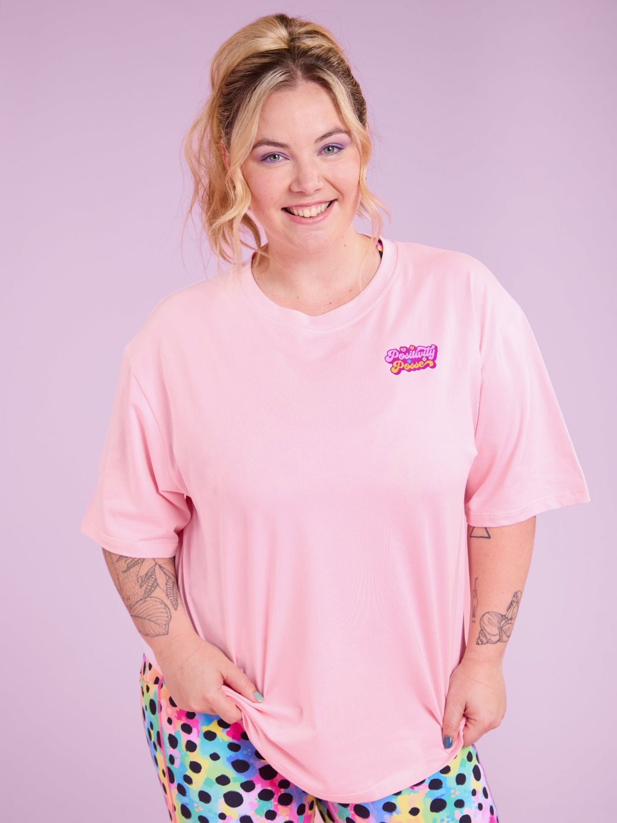 Pink BoxFit Positivi-Tee - 'You Are Magical' - oversized organic cotton t shirt