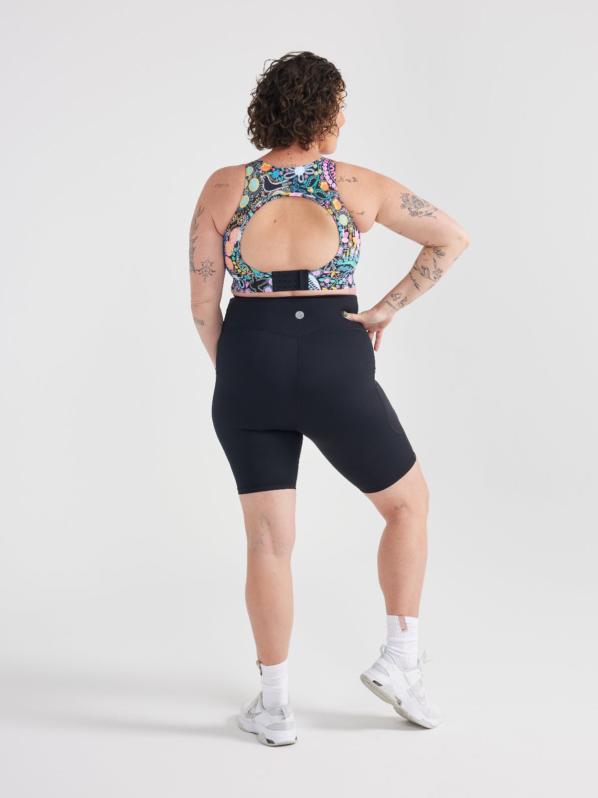 Rainbow at Heart Maternity Bike Shorts