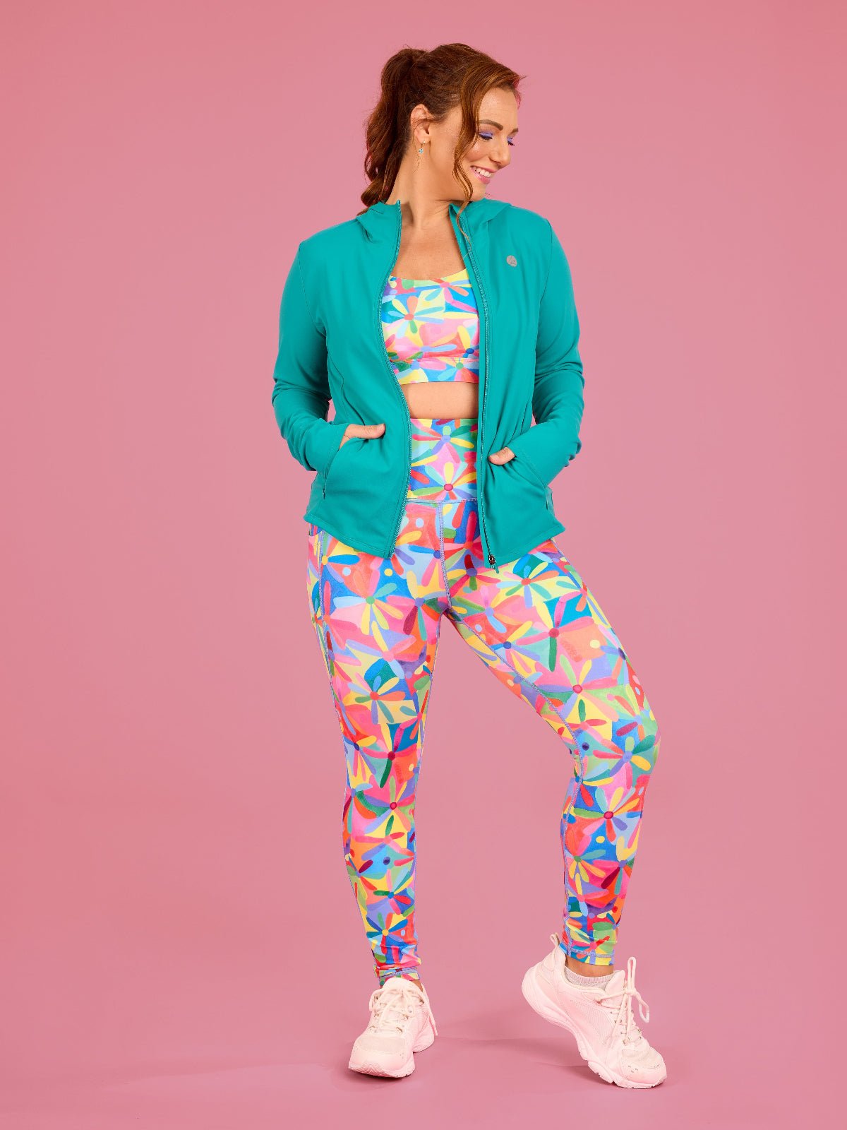 Rainbow Daisies Everyday Legging - 7/8 length