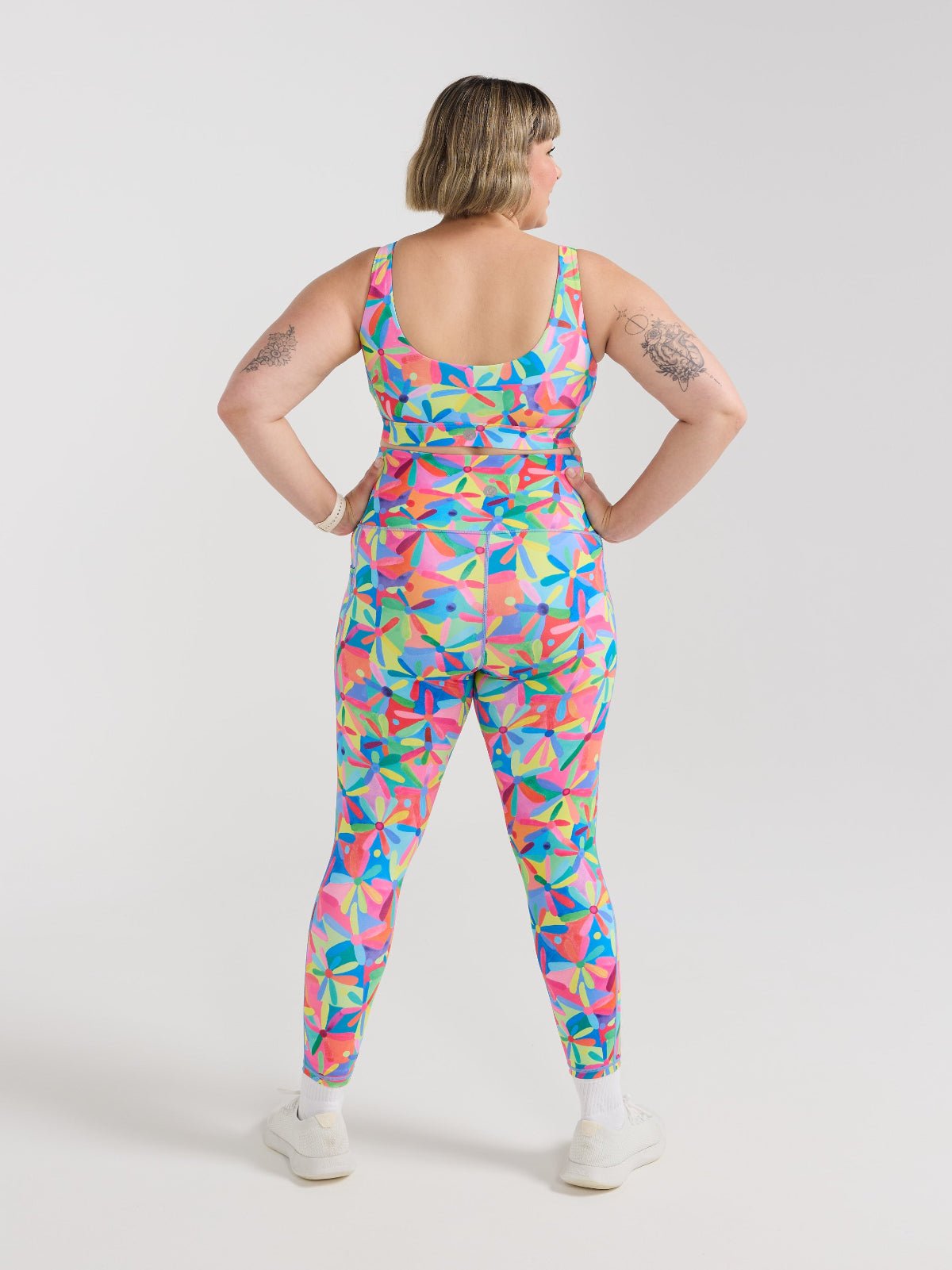 Rainbow Daisies Everyday Legging - 7/8 length