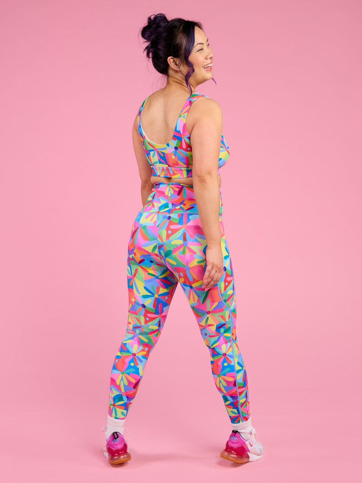 Rainbow Daisies Everyday Legging - 7/8 length