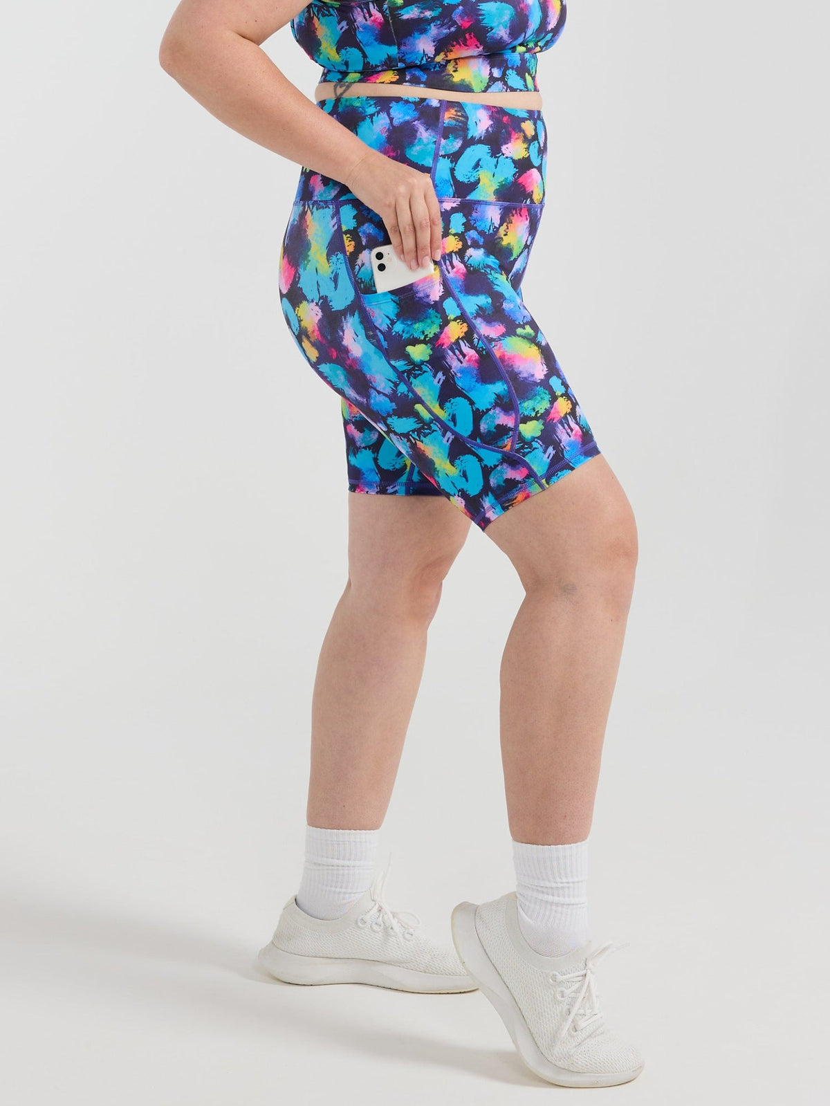 Rainbow Splatter Everyday Bike Shorts