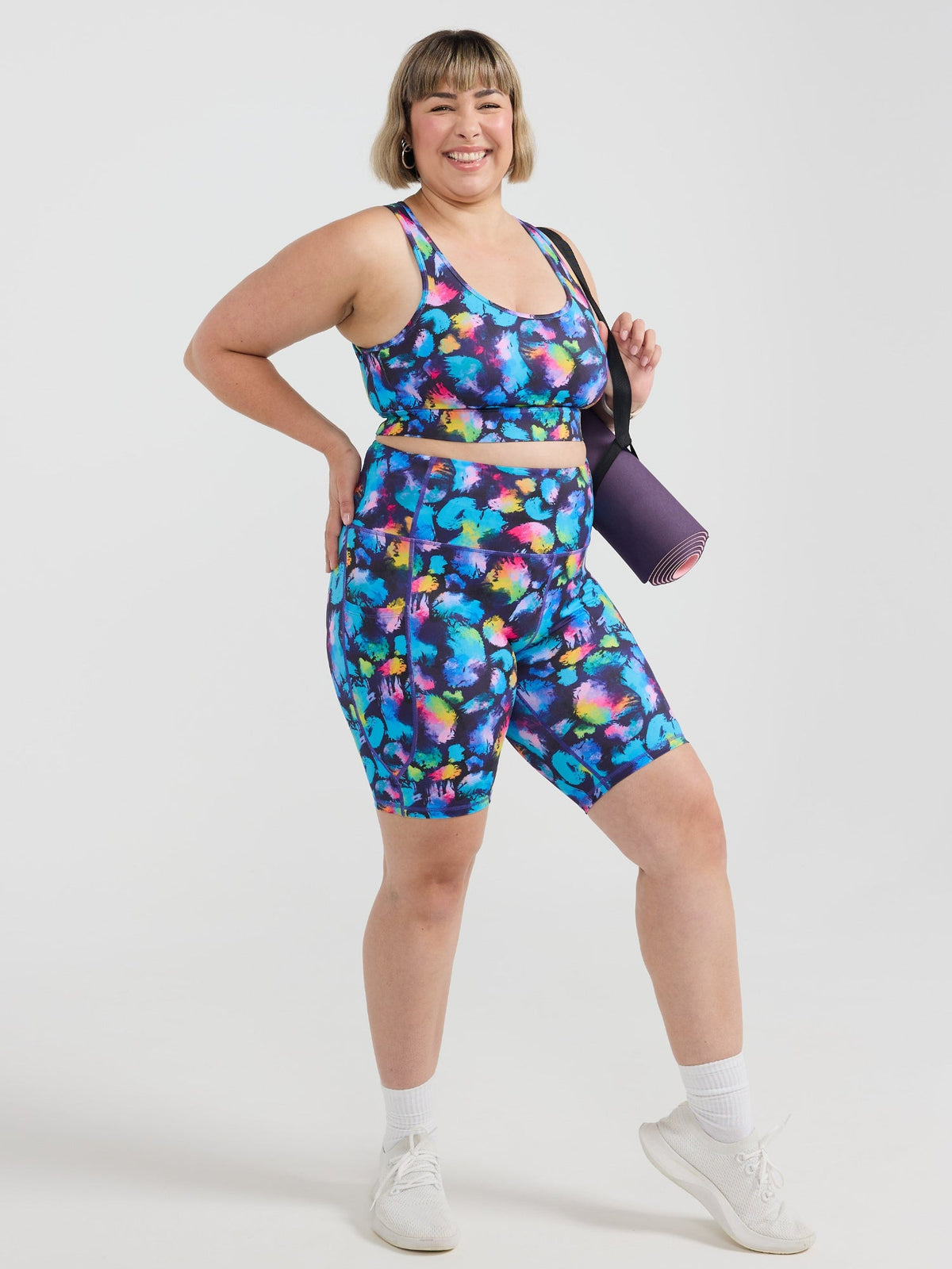 Rainbow Splatter Everyday Bike Shorts
