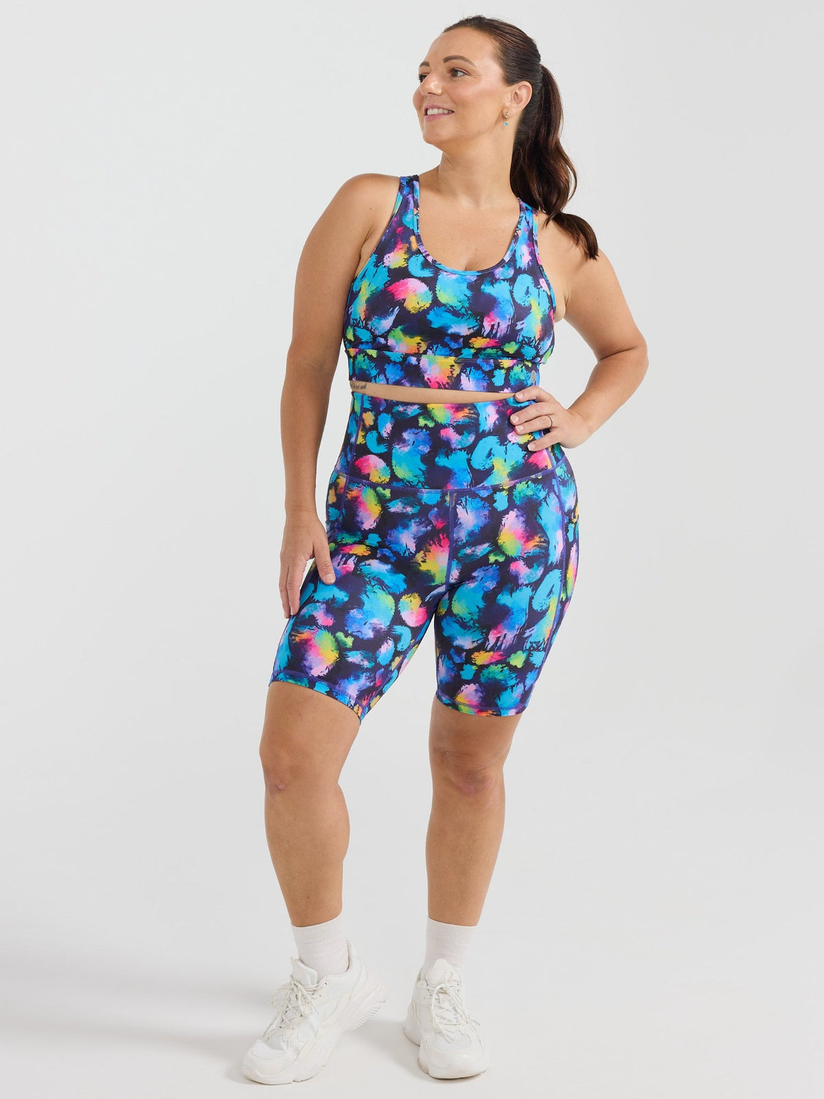 Rainbow Splatter Everyday Bike Shorts