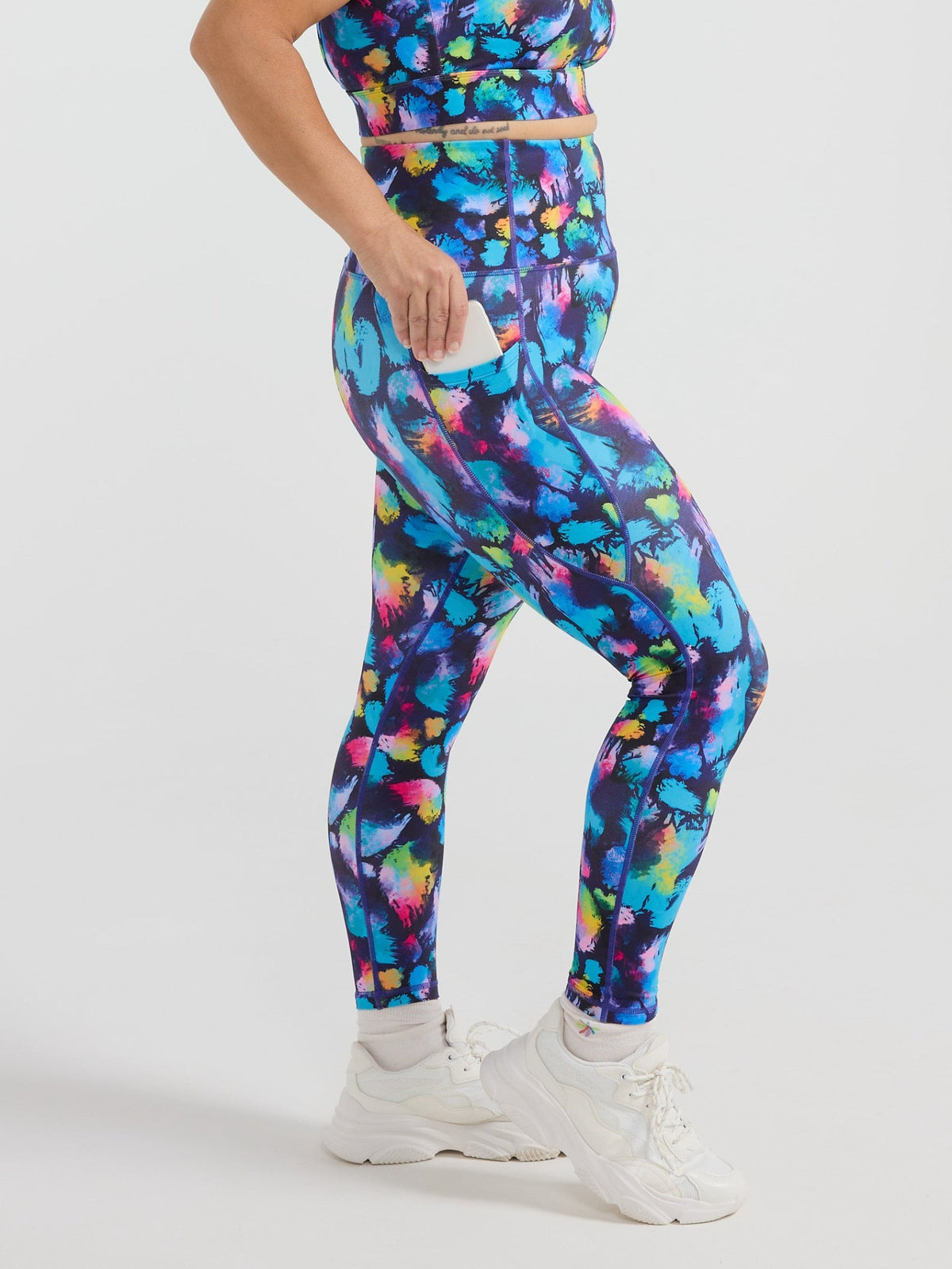 Rainbow Splatter Everyday Legging - 7/8-length