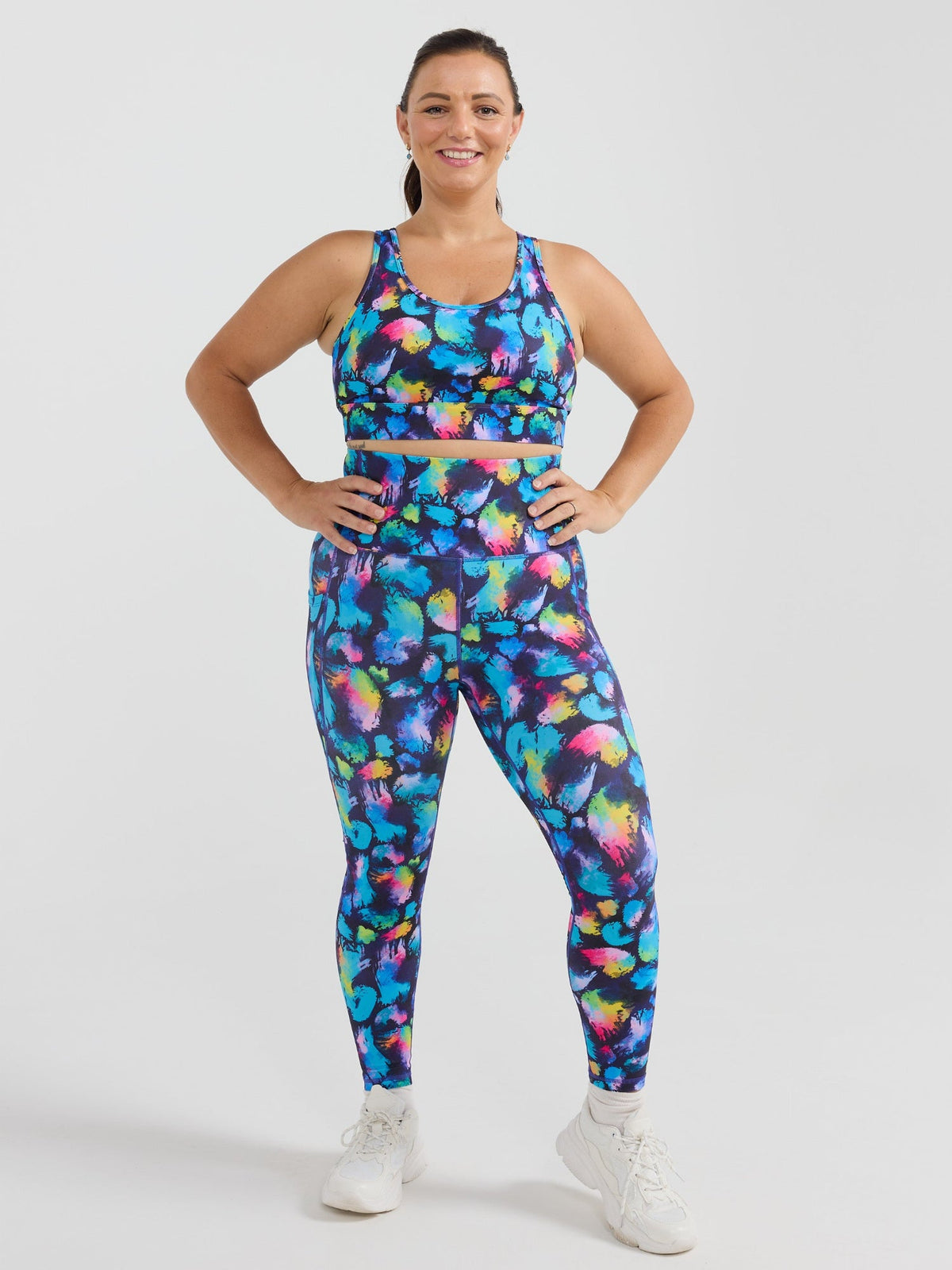 Rainbow Splatter Everyday Legging - 7/8-length