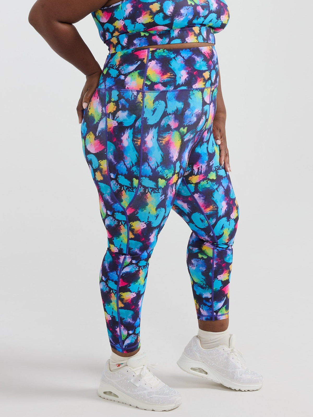 Rainbow Splatter Everyday Legging - 7/8-length