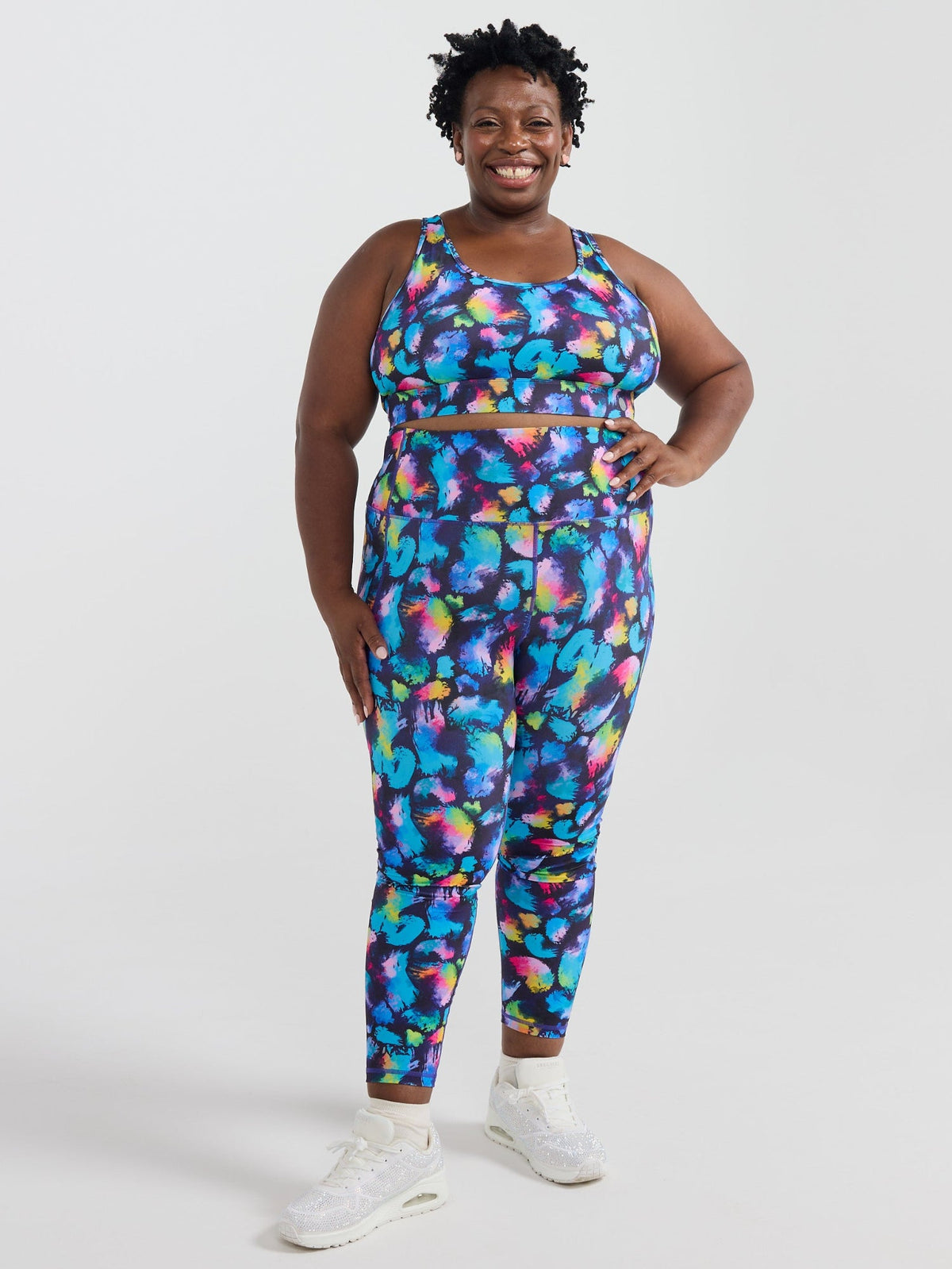 Rainbow Splatter Everyday Legging - 7/8-length