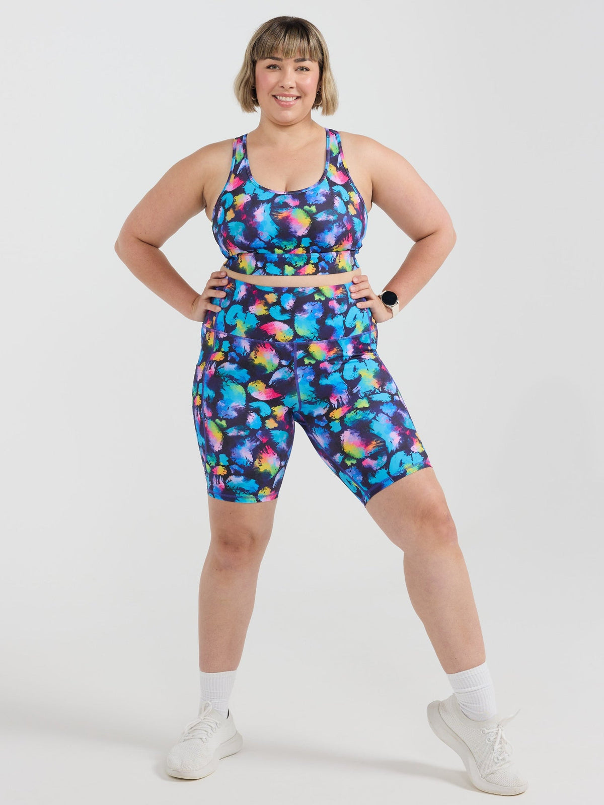 Rainbow Splatter Everyday Bike Shorts