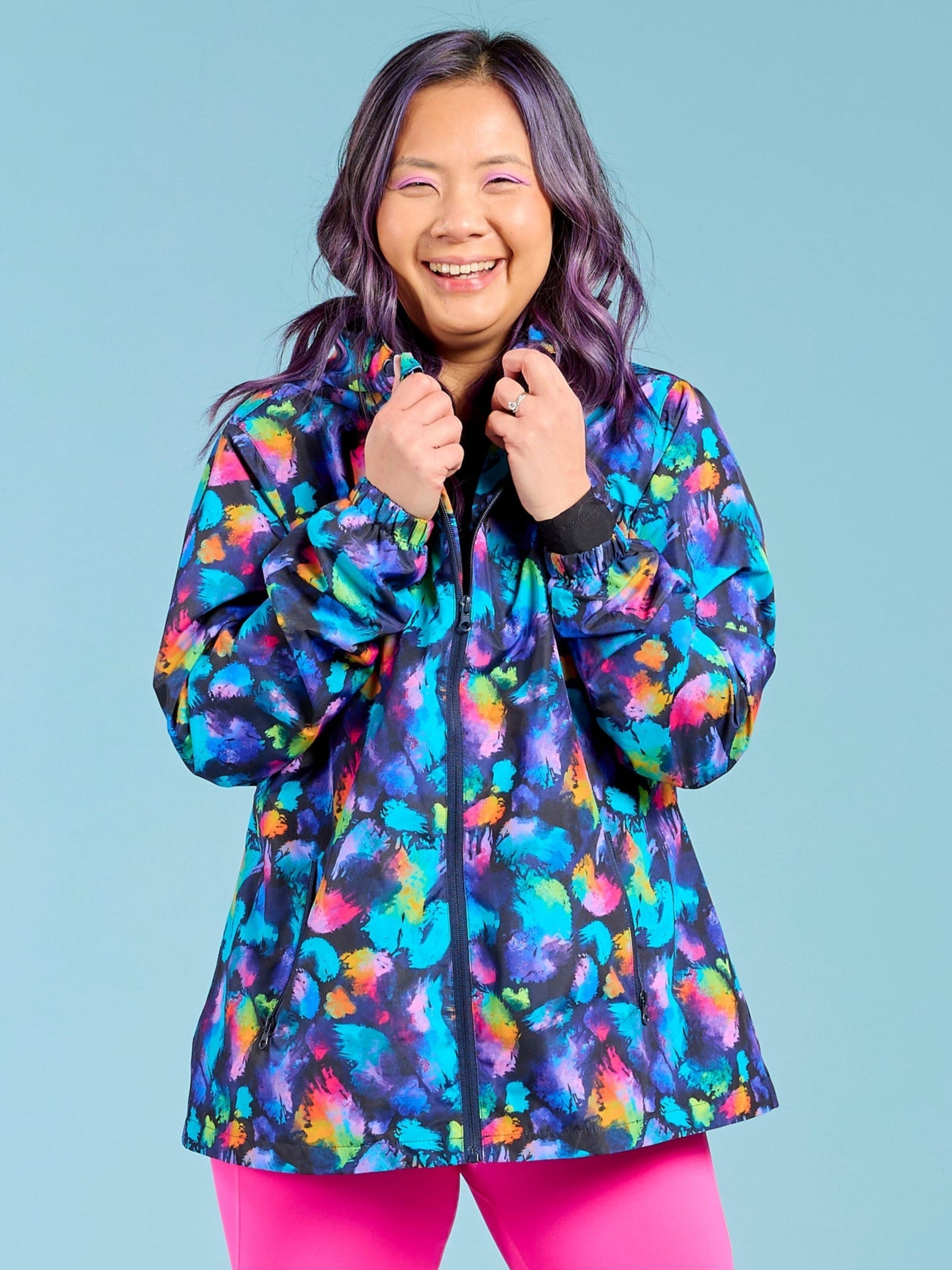 Rainbow Splatter Spray Jackets - Adults - Waterproof fully lined