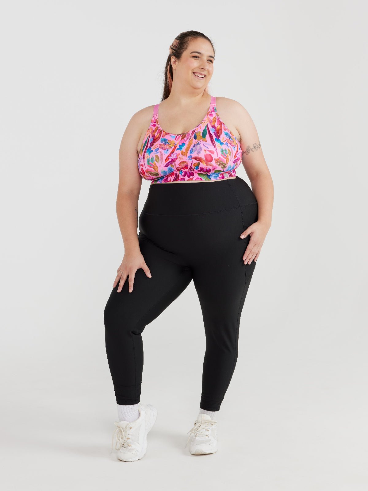 SleekFit Core Black Legging - 7/8 length