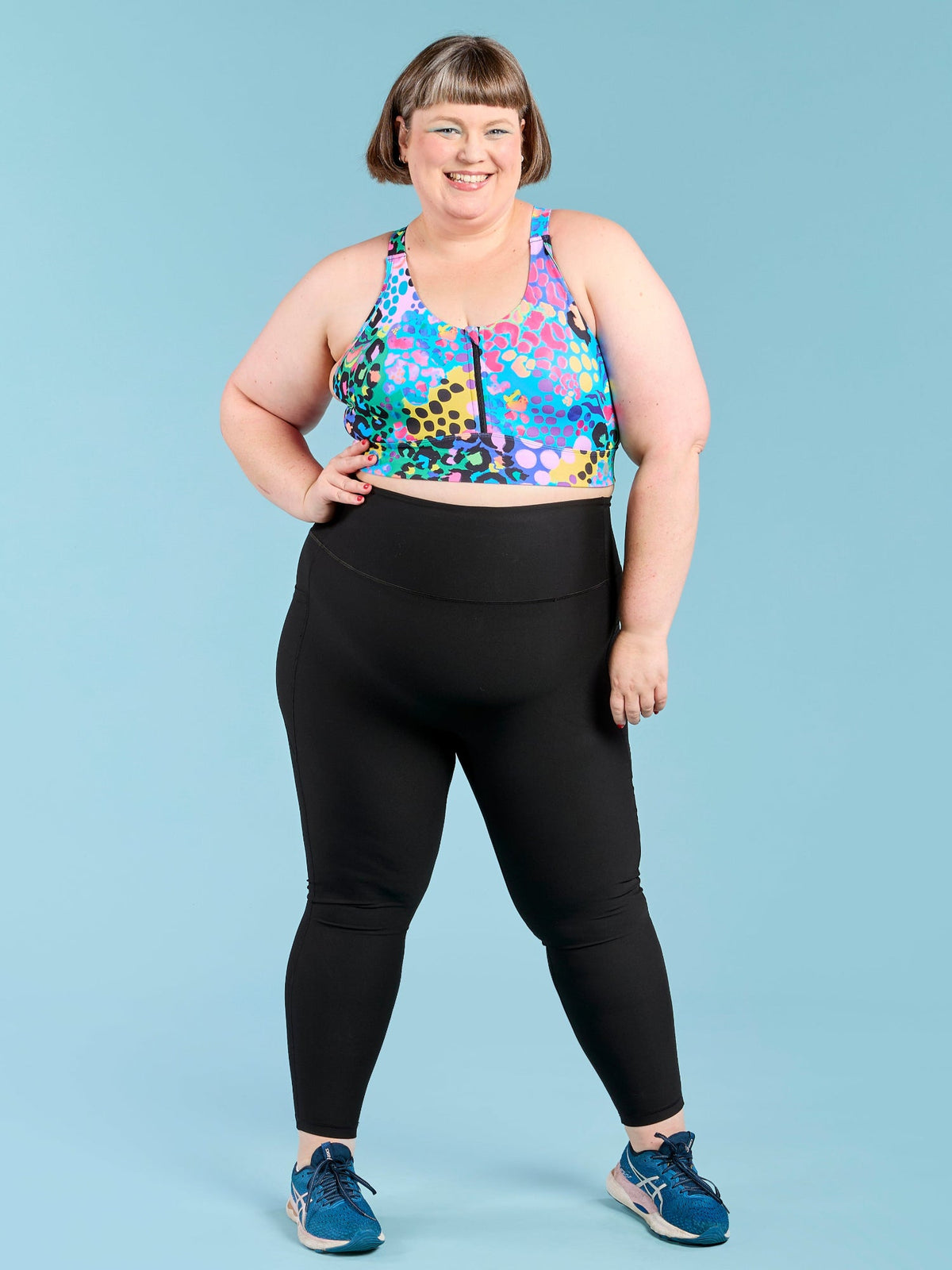 SleekFit Core Black Legging - 7/8 length - sustainable pocket leggings made from recycled plastic bottles