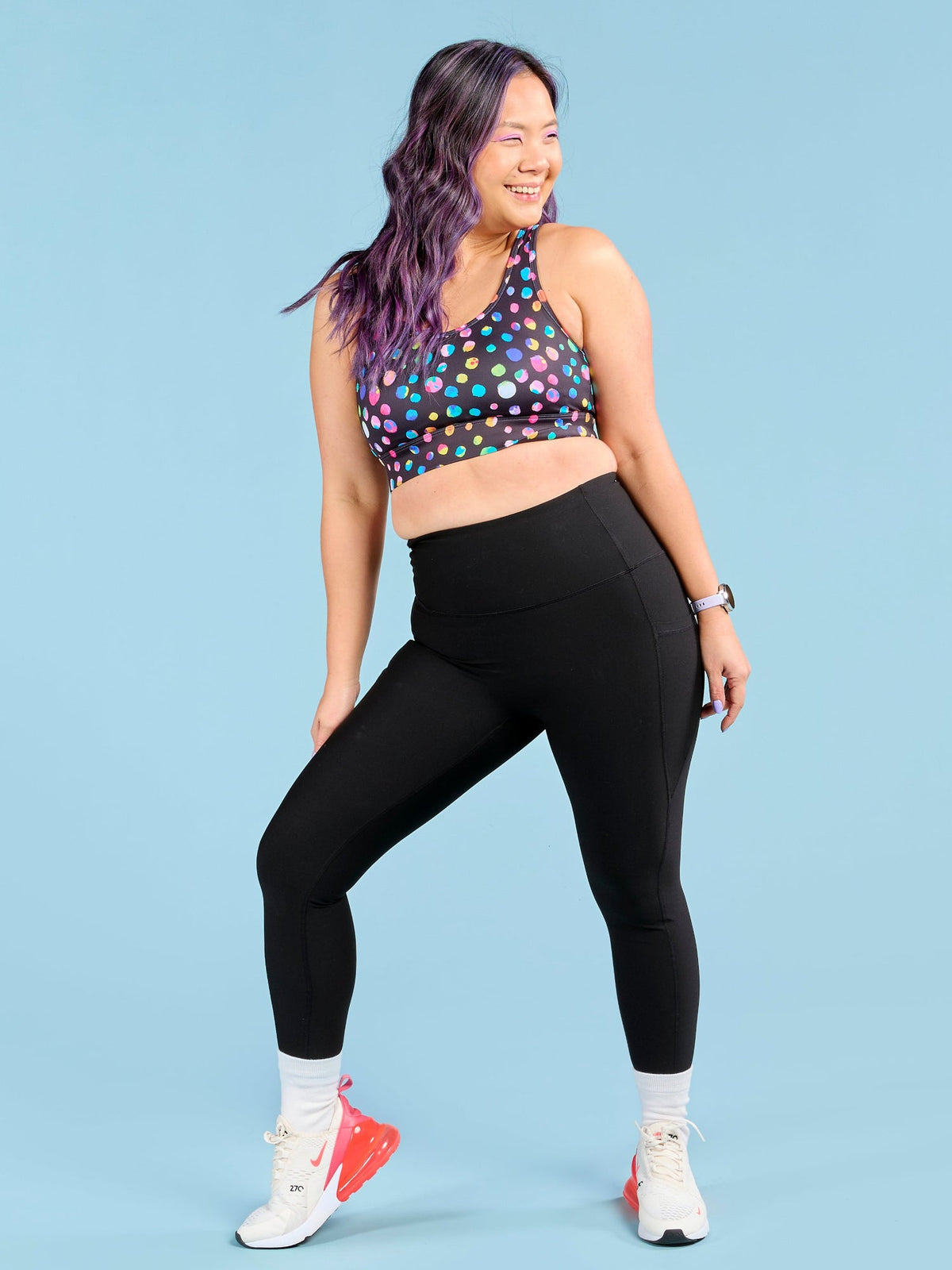 SleekFit Core Black Legging - 7/8 length - postpartum. support leggings