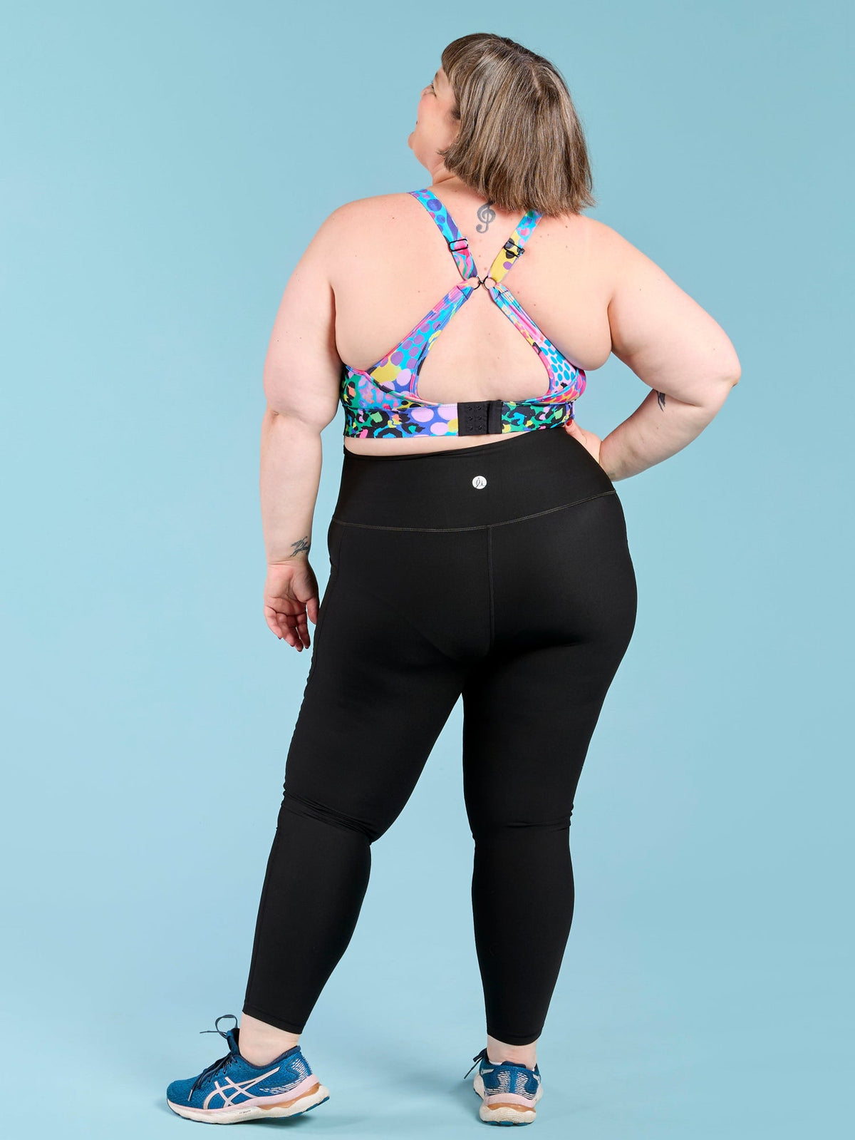 SleekFit Core Black Legging - 7/8 length - squat proof gym leggings