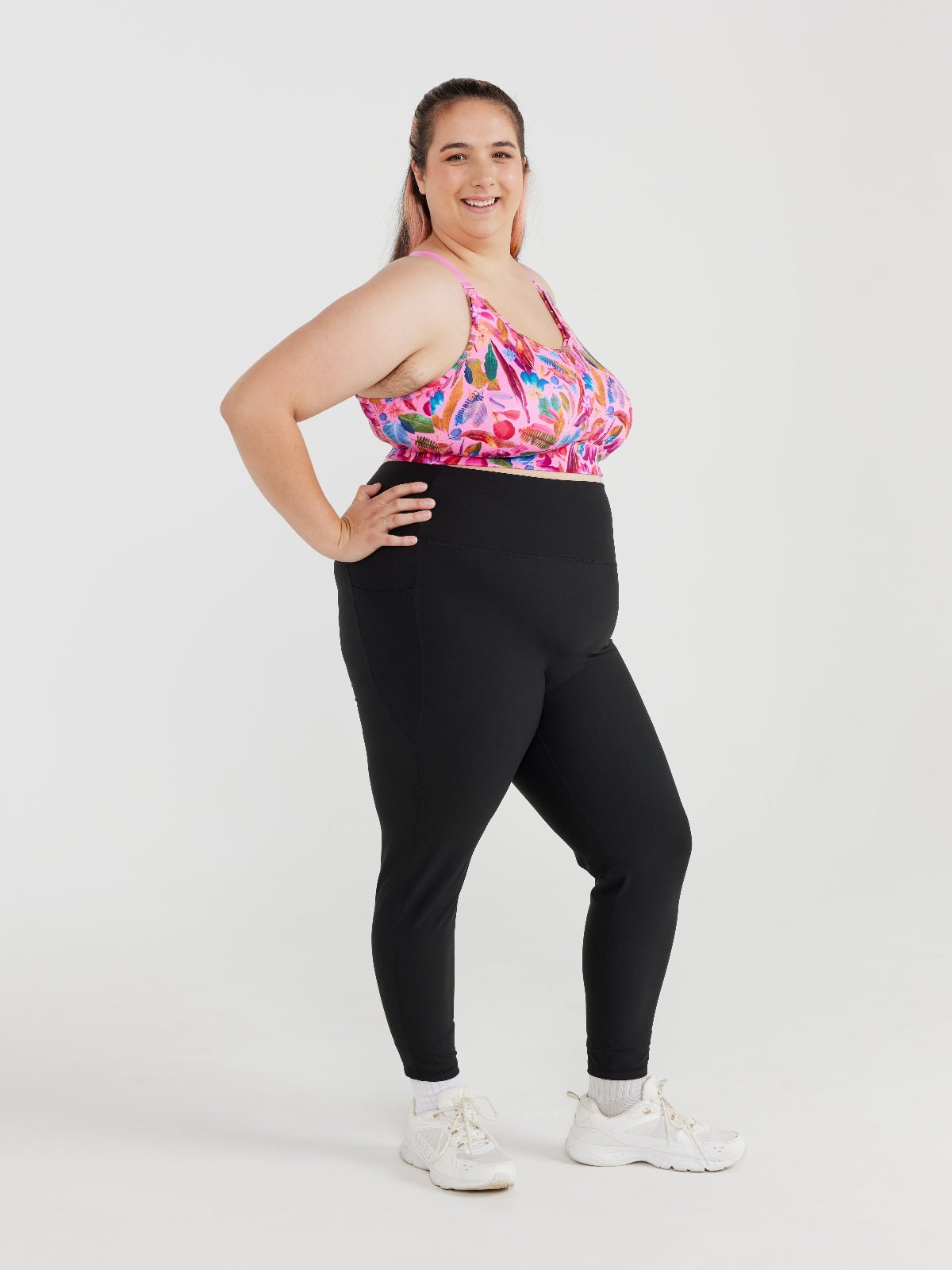 SleekFit Core Black Legging - 7/8 length