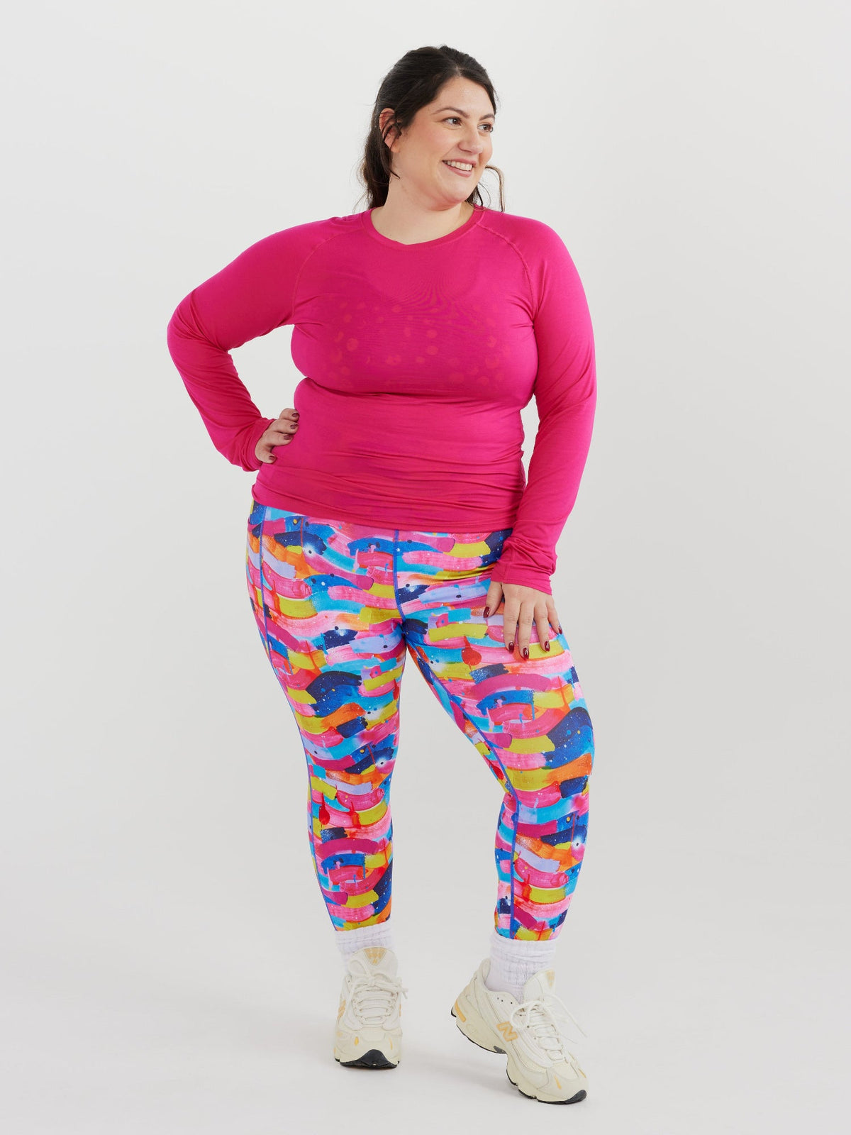 Studio Long Sleeve Top - Hot Pink