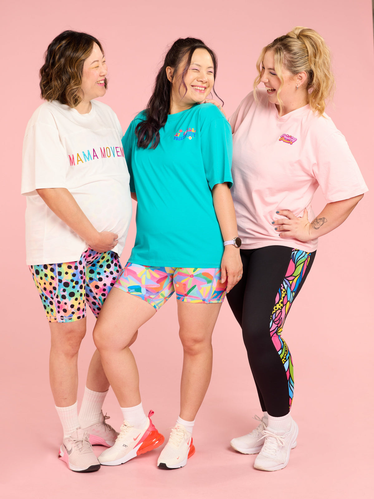 Teal BoxFit Positivi-Tee - 'You're Doing Amazing' - maternity friendly t shirt oversized graphic plus size