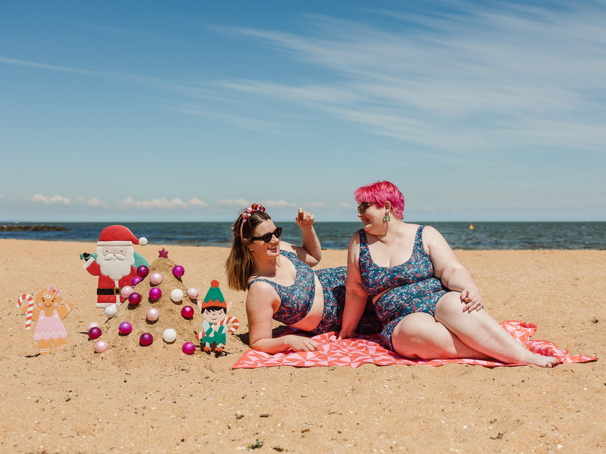 Wild Cherry Active Swim Crop - beach wear