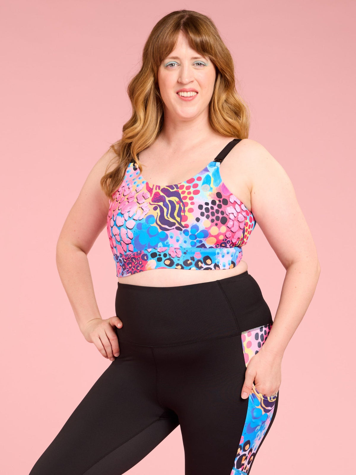 Xanadu Miracle Nursing Sports Bra - Breastfeeding sports bra running Kasey Rainbow